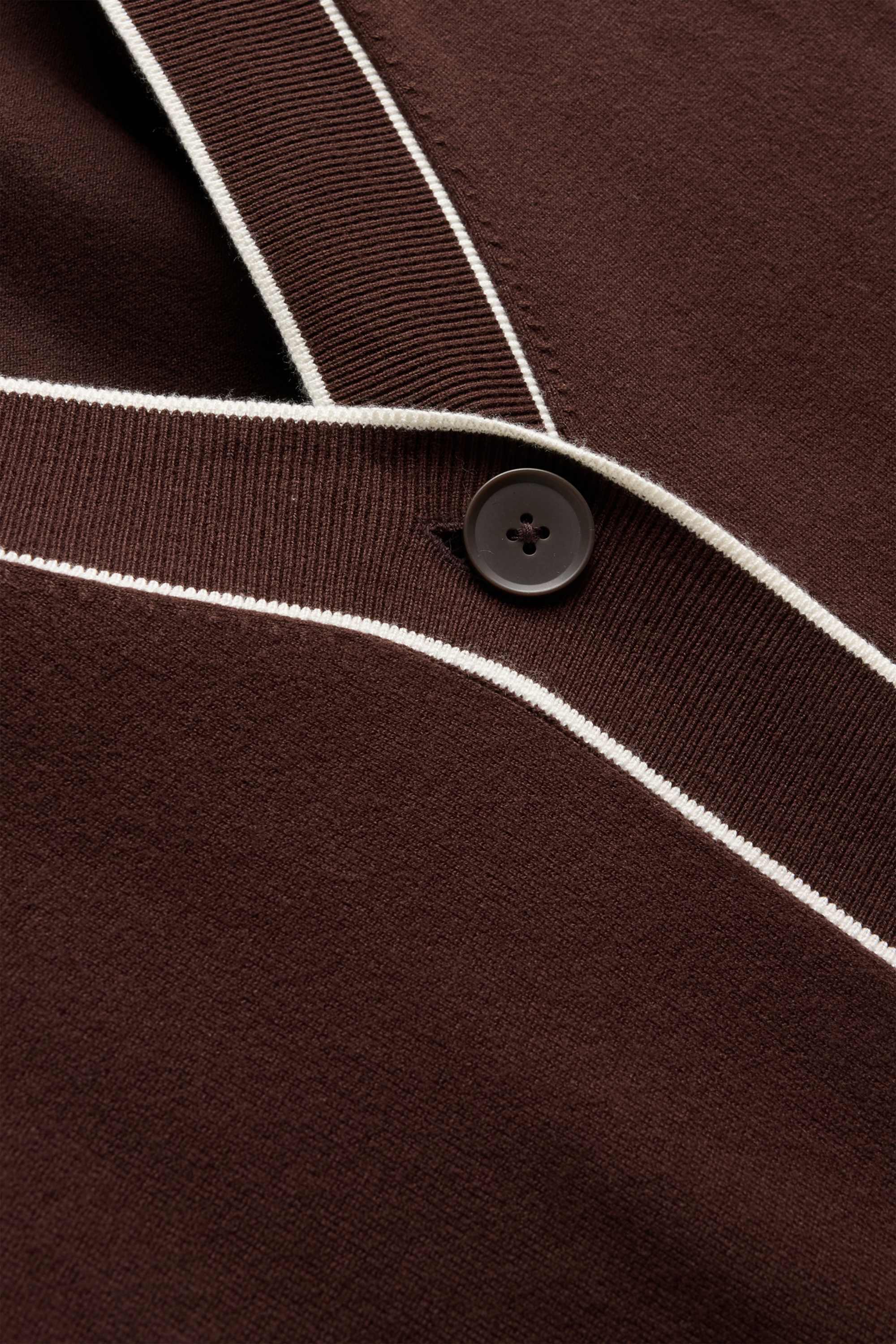 Cardigan brown / cremewhite
