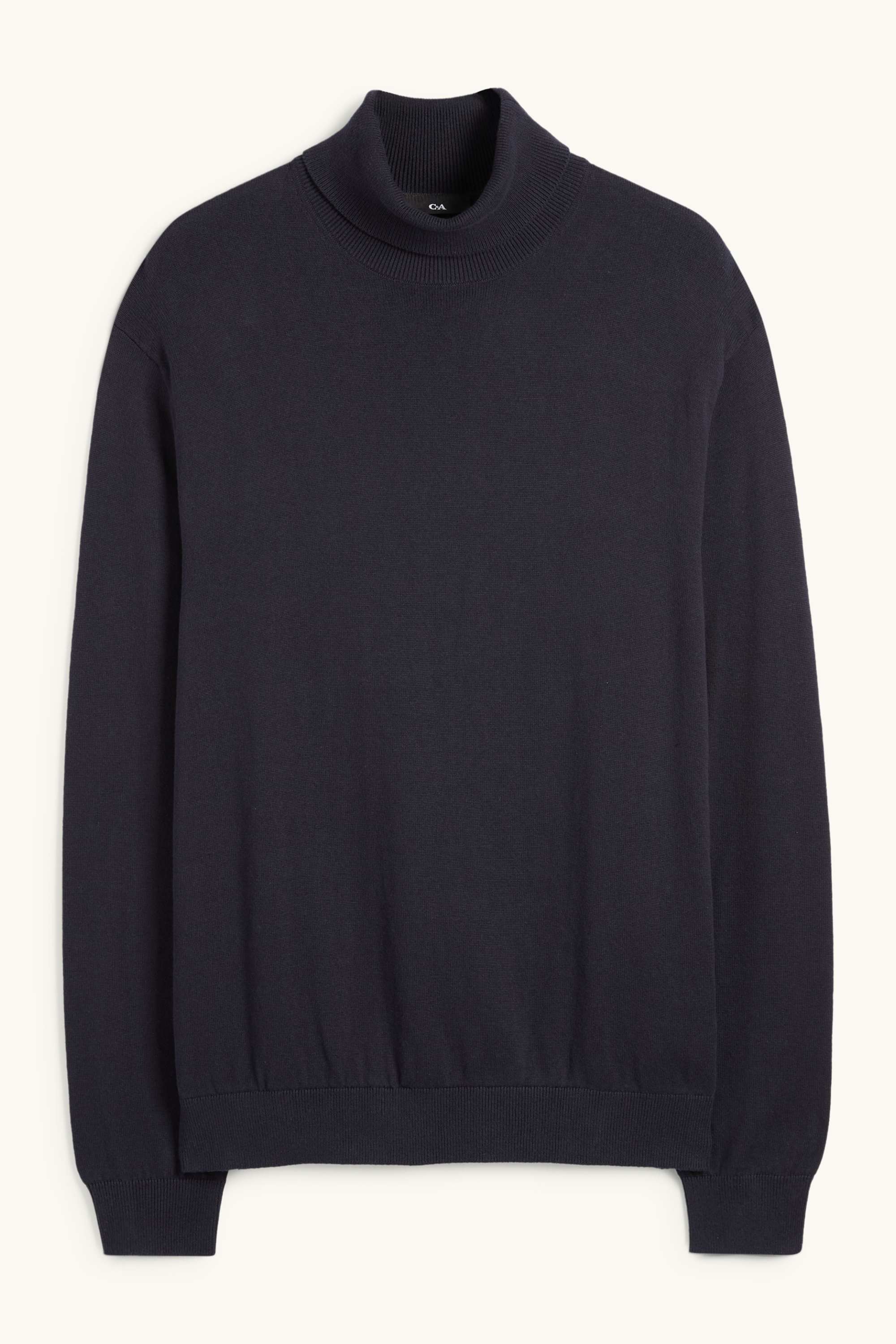 Turtleneck jumper dark blue