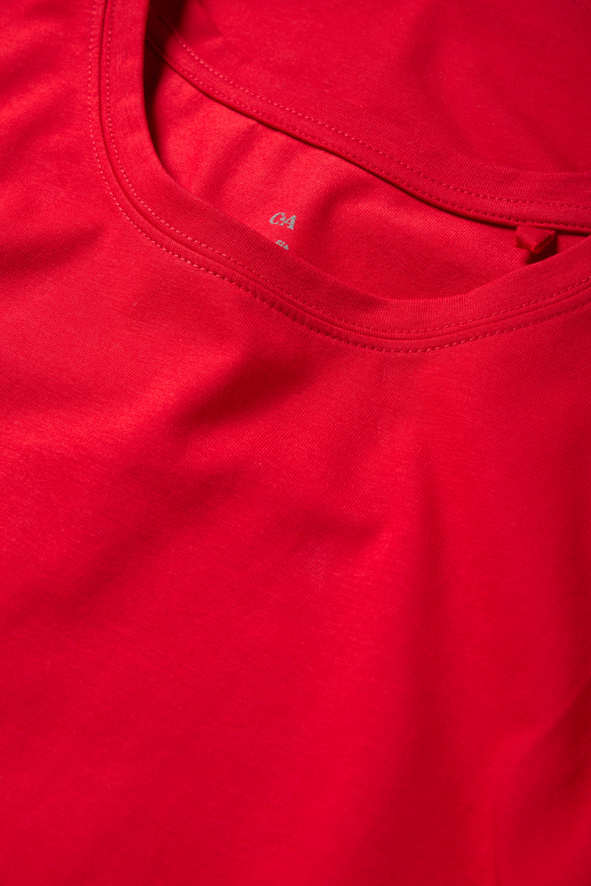 Long sleeve top - slim fit red