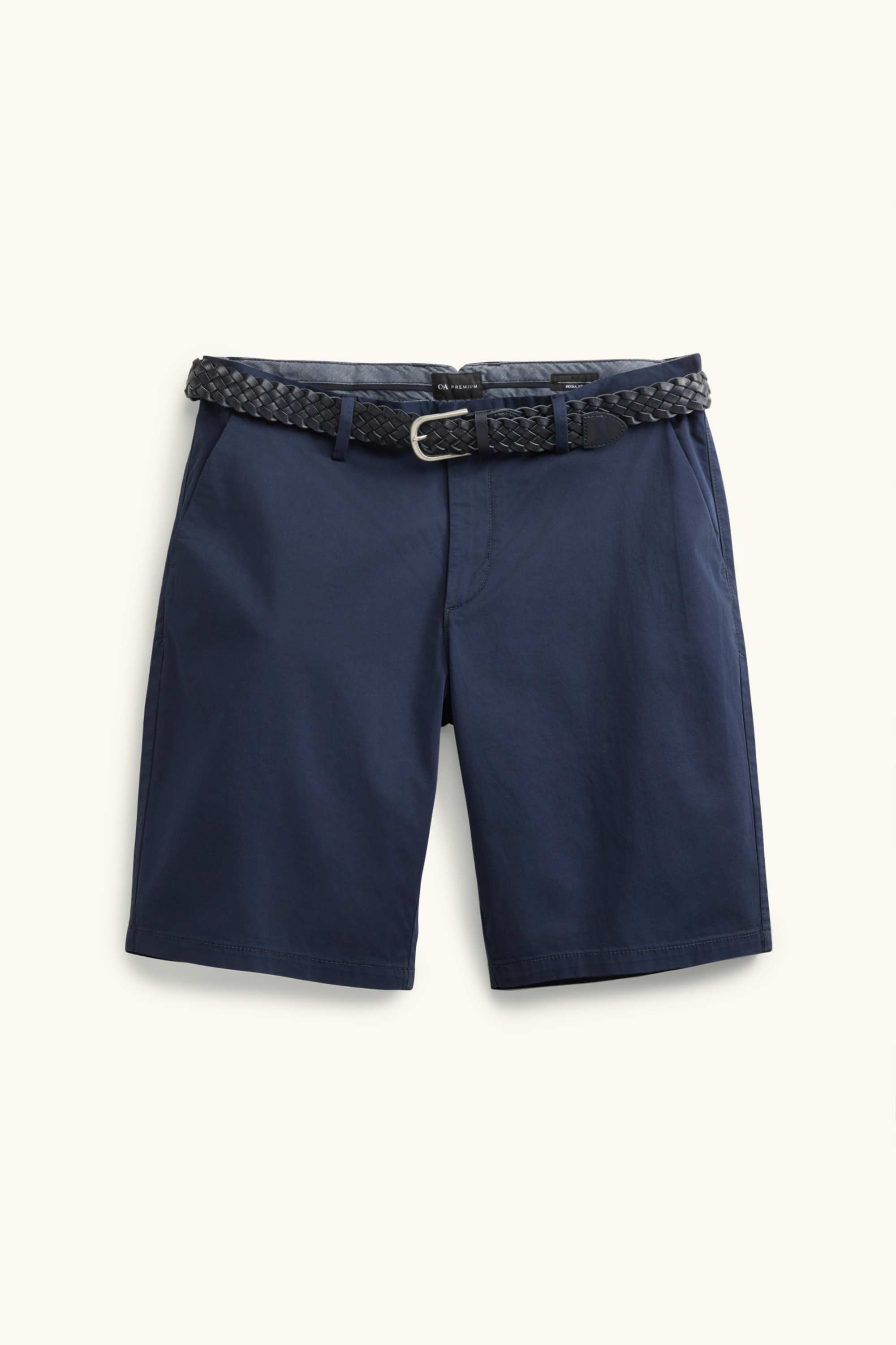 Shorts with belt dark blue