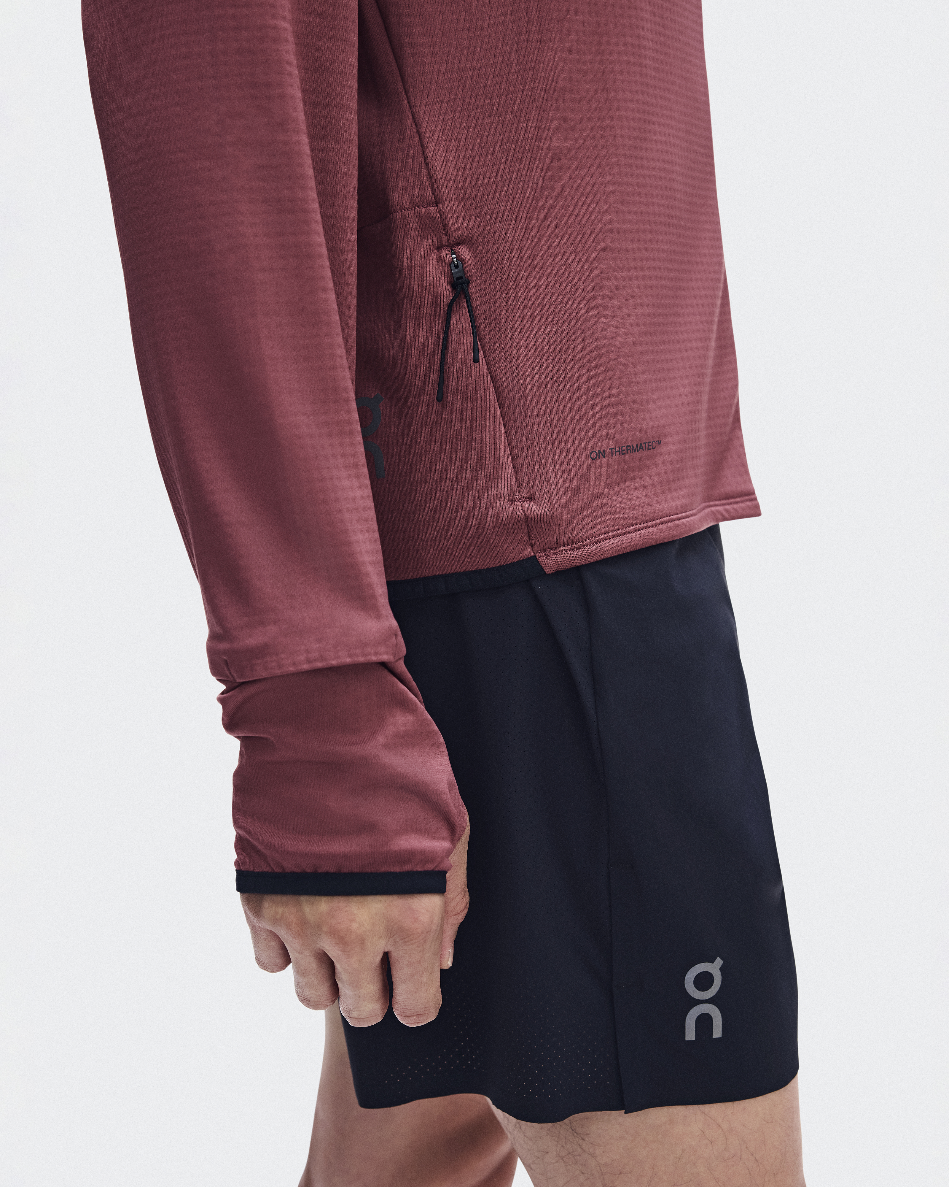 Climate Zip Hoodie - Barberry