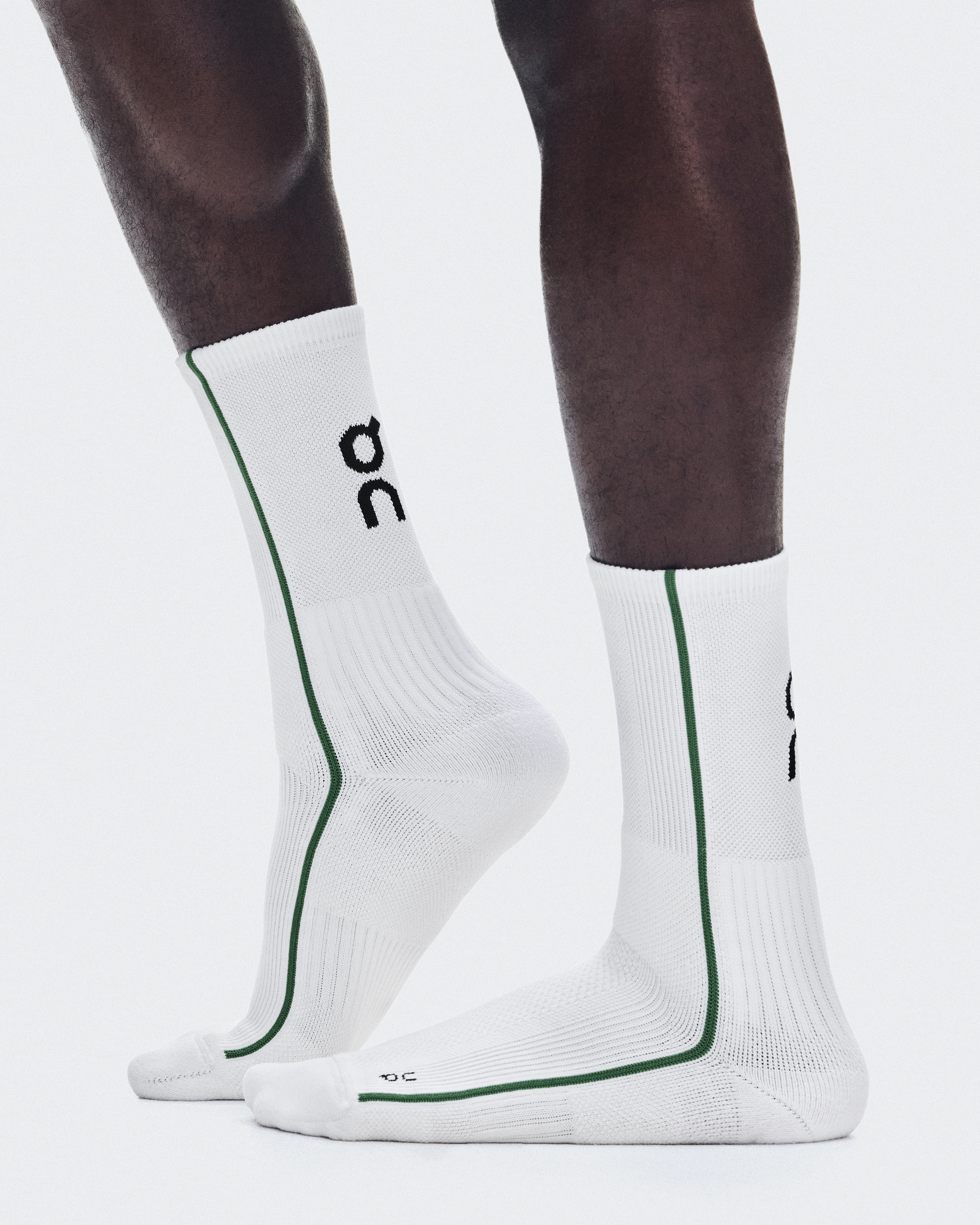 Court Sock High - White | Neem