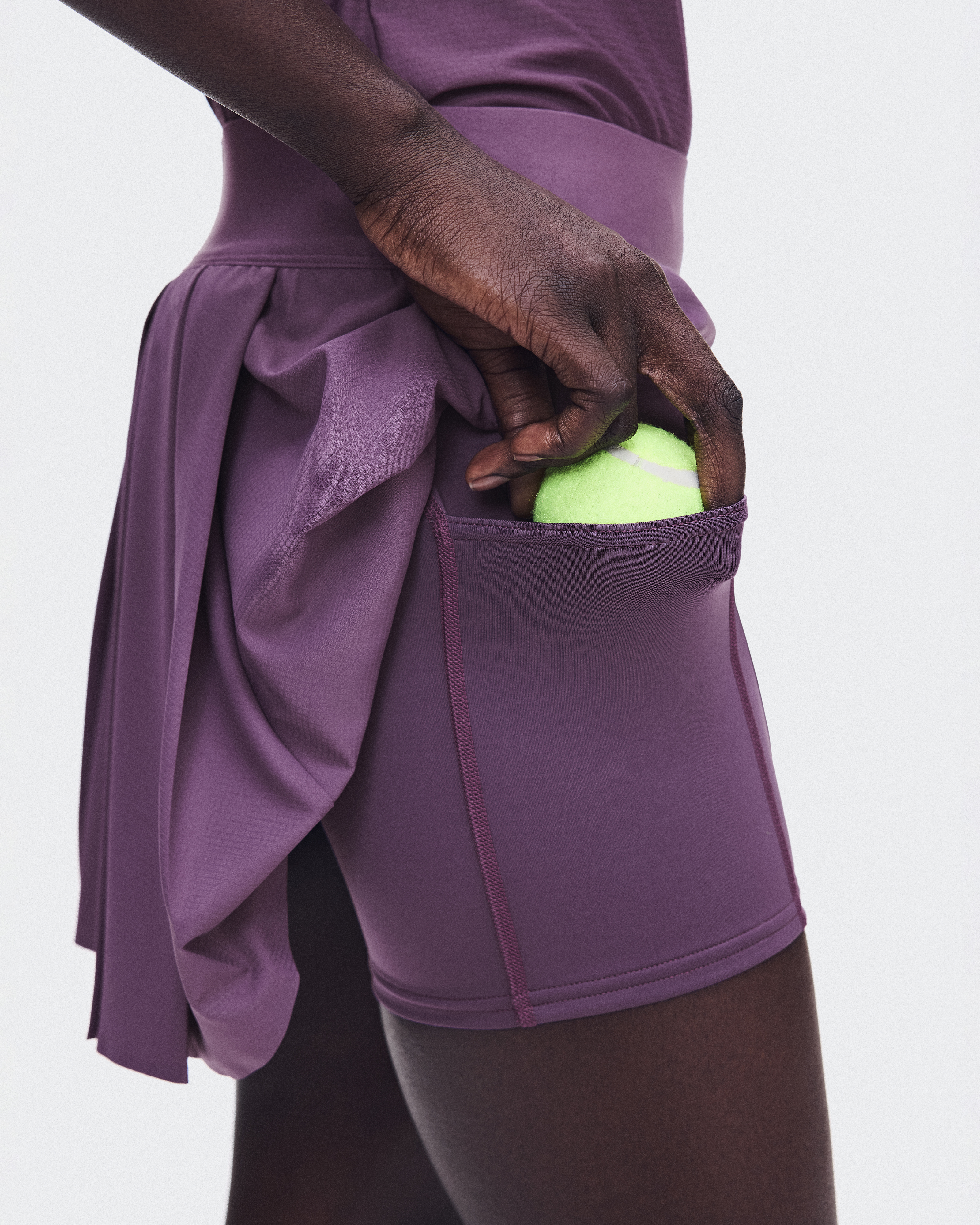 Court Skirt Pleated - Cassis