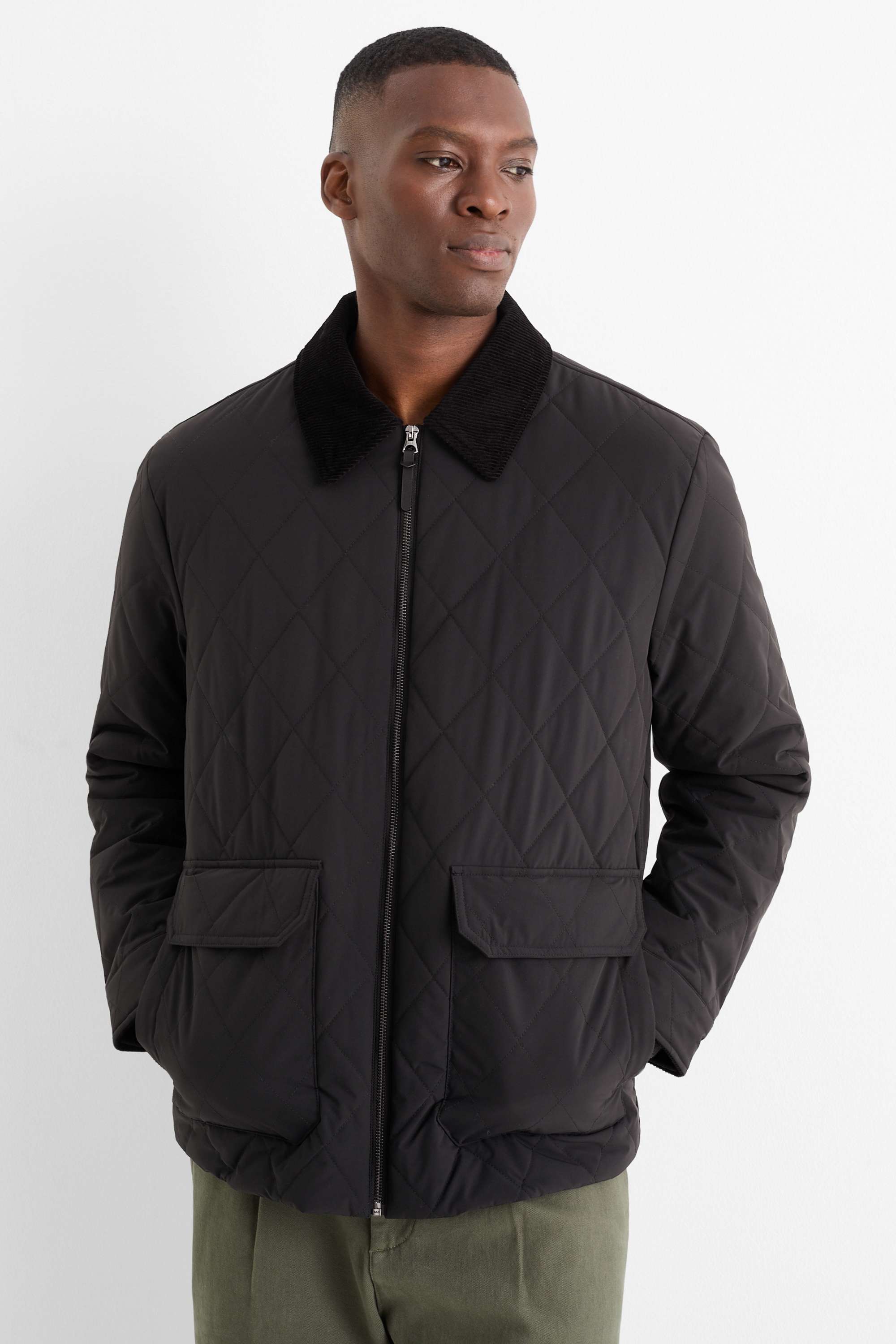 Quilted jacket black