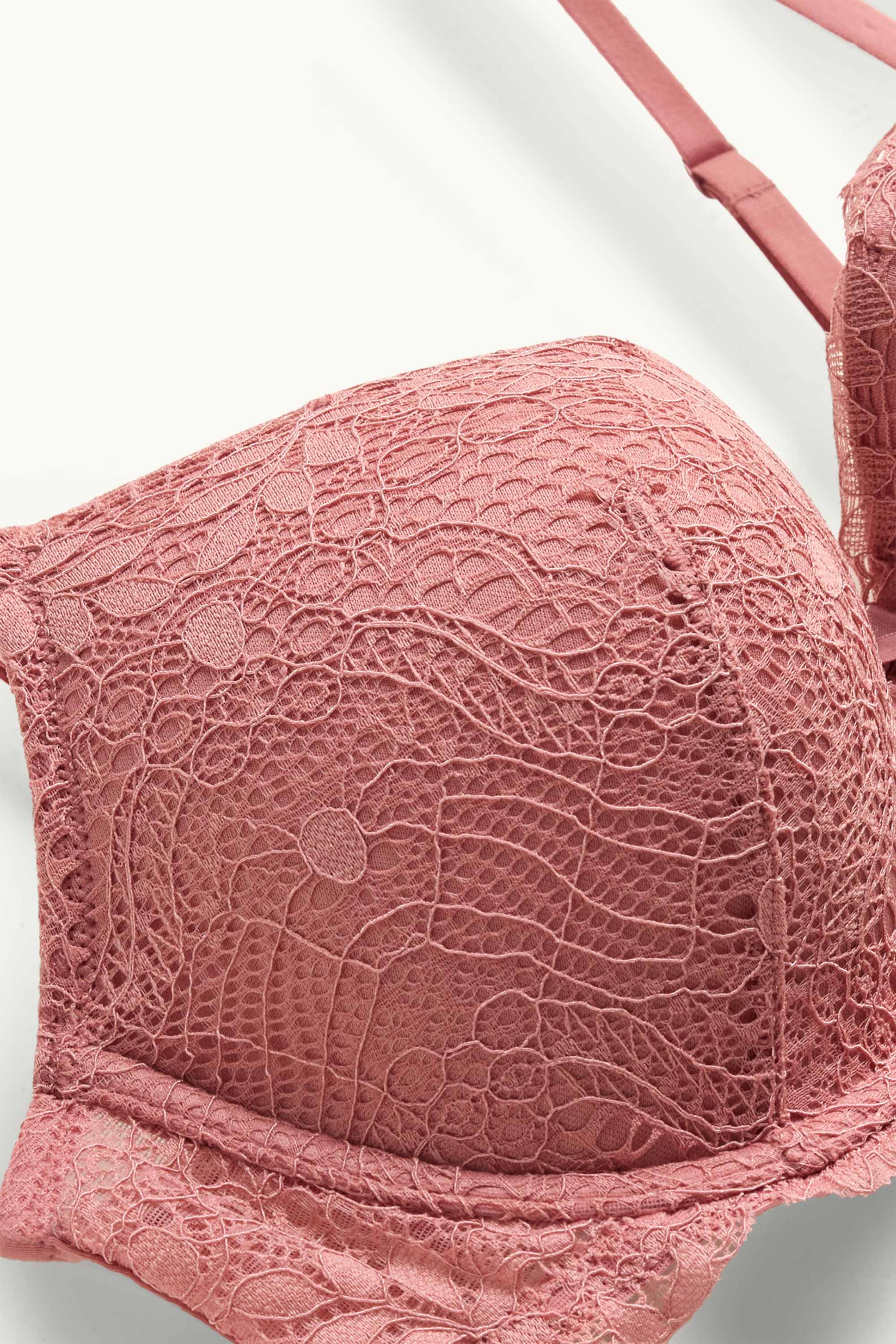 Underwire bra - FULL COVERAGE - padded rose