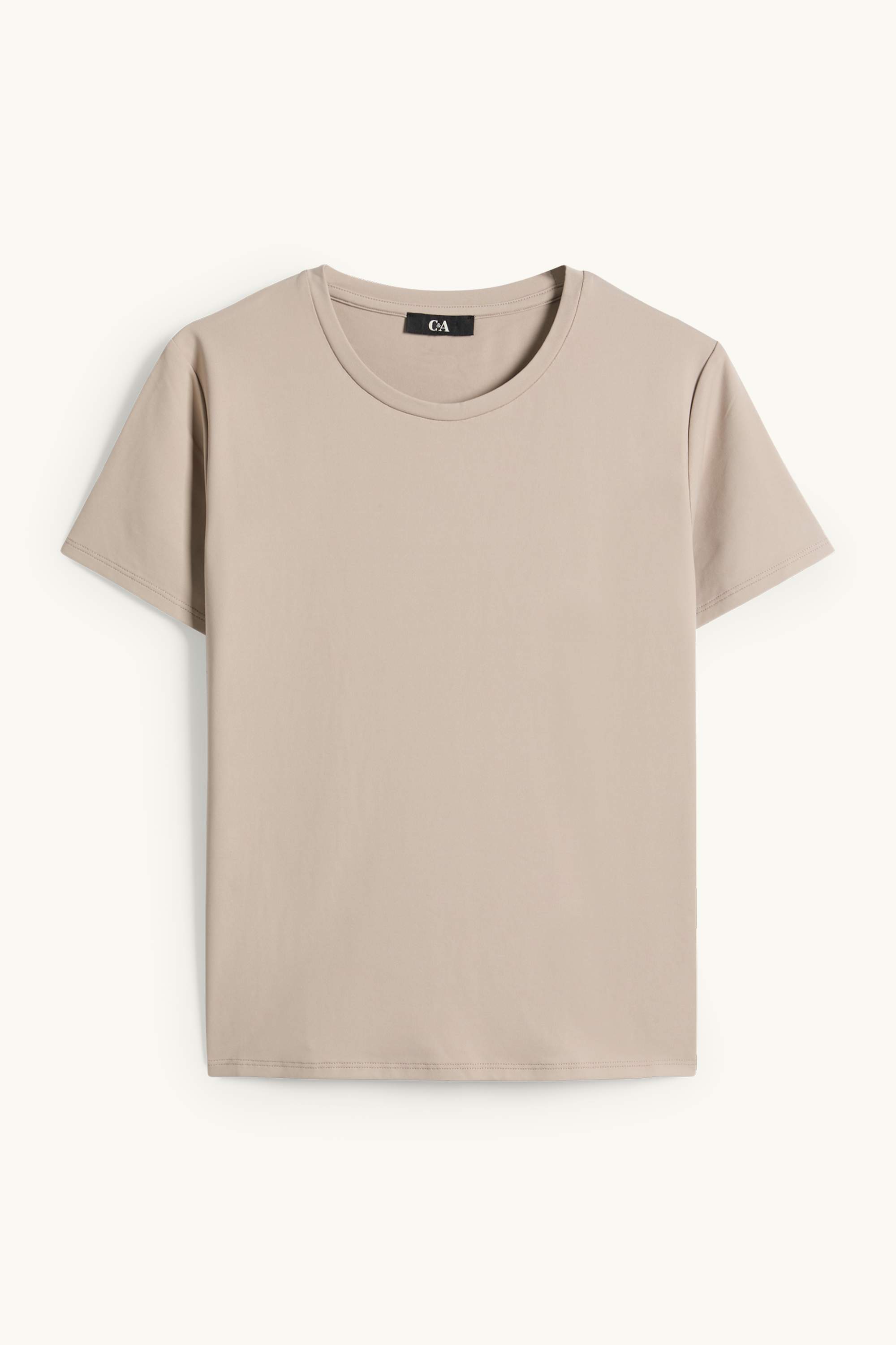 T-shirt - slim fit taupe