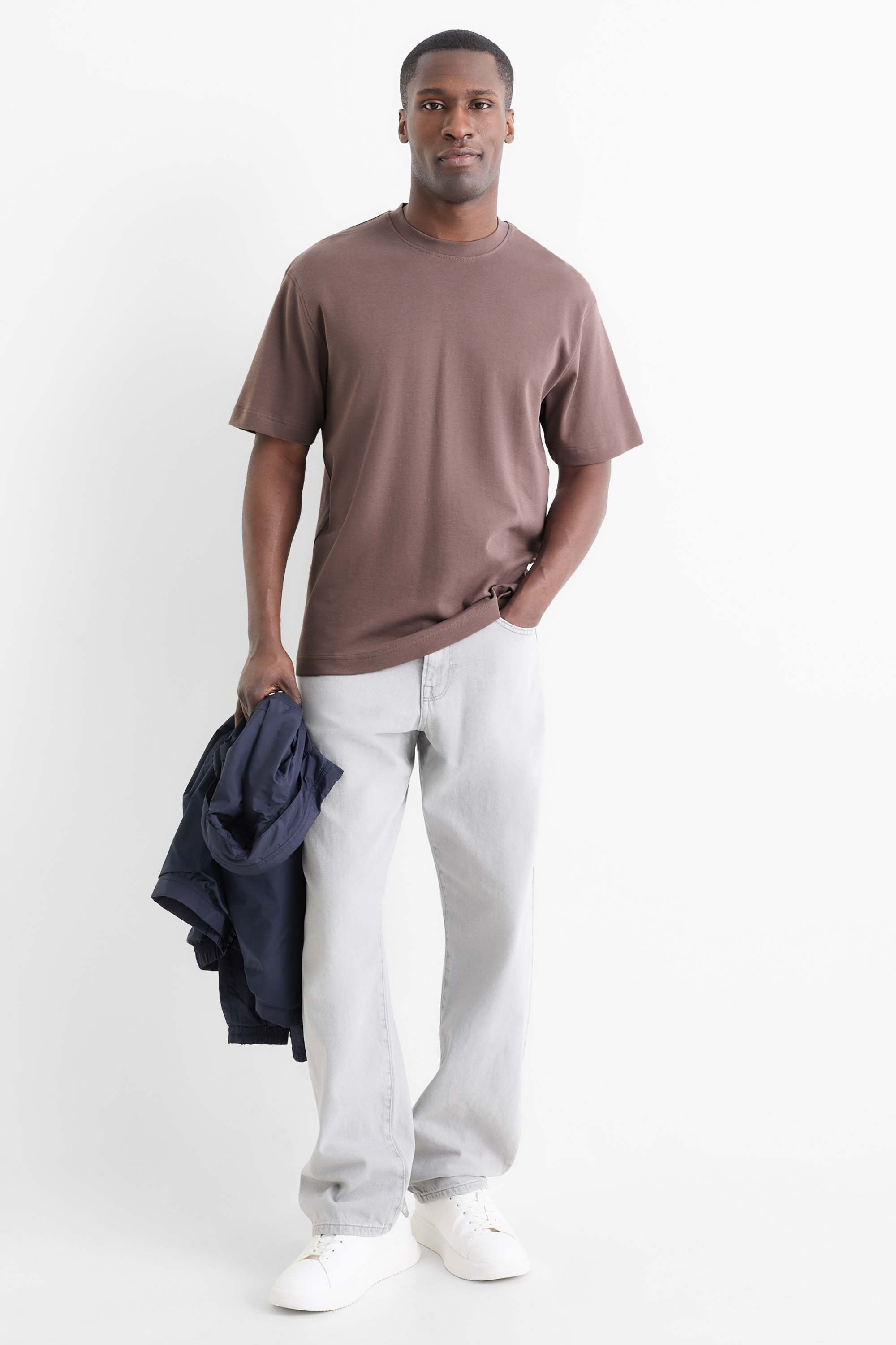 T-shirt - relaxed fit brown (14)