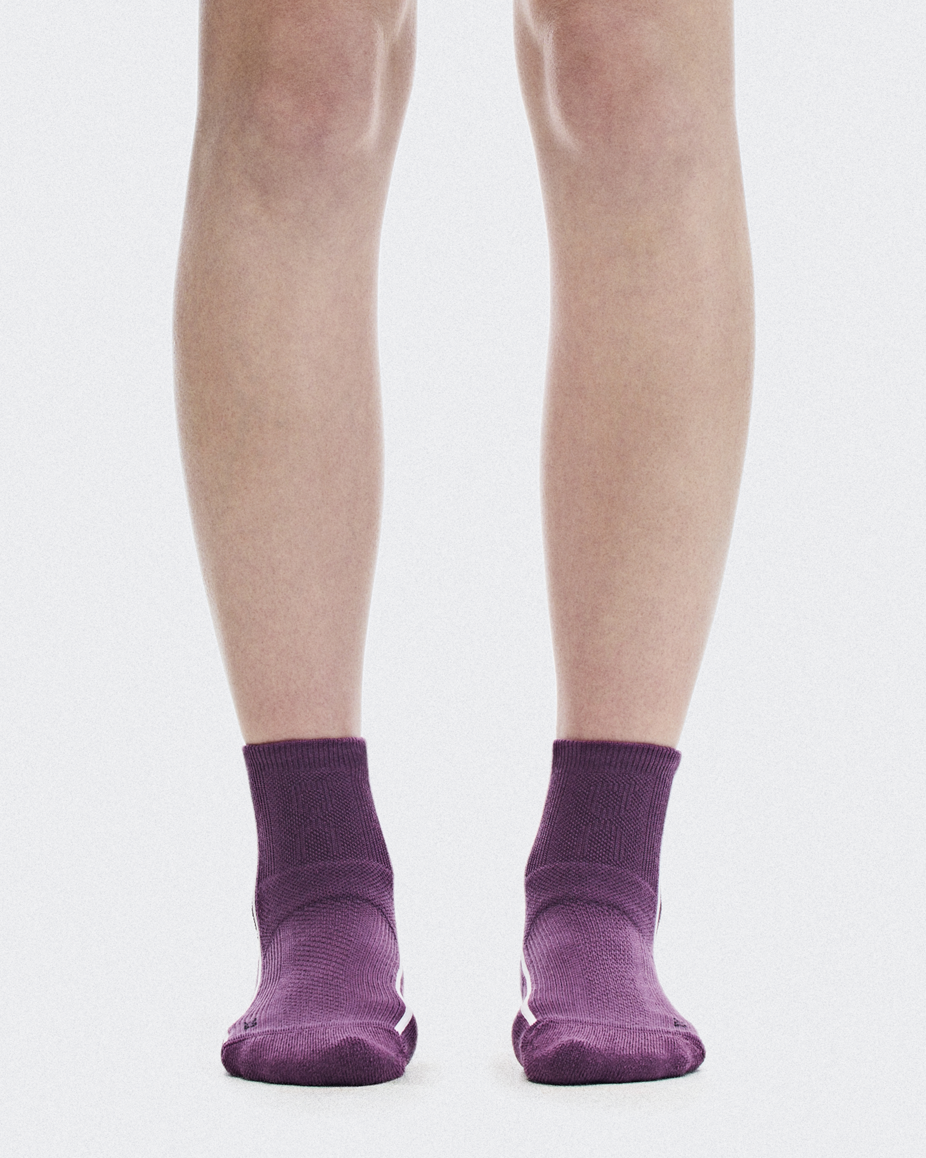 Court Sock Mid - Cassis | White