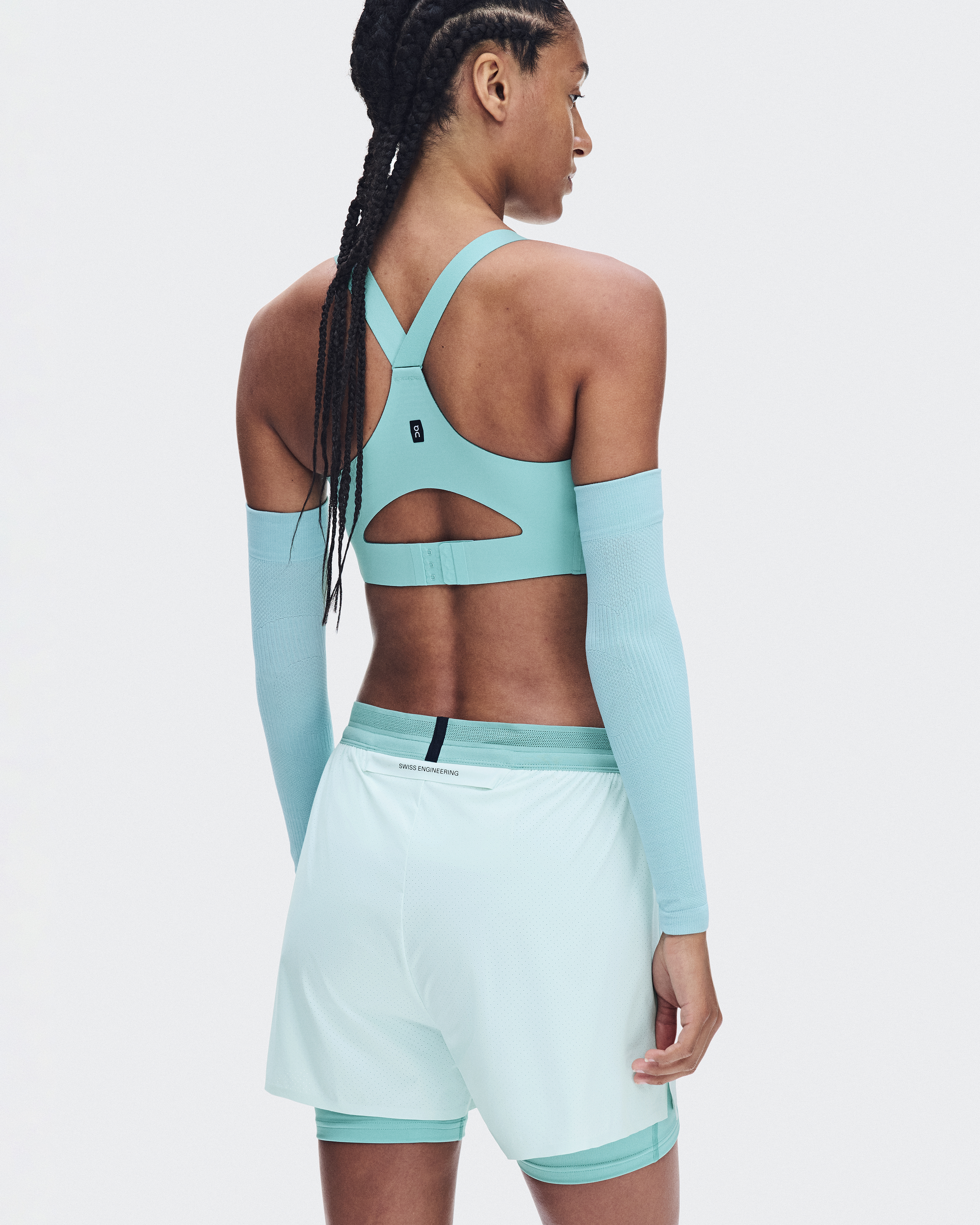Endurance Bra Zip - Aquamarine