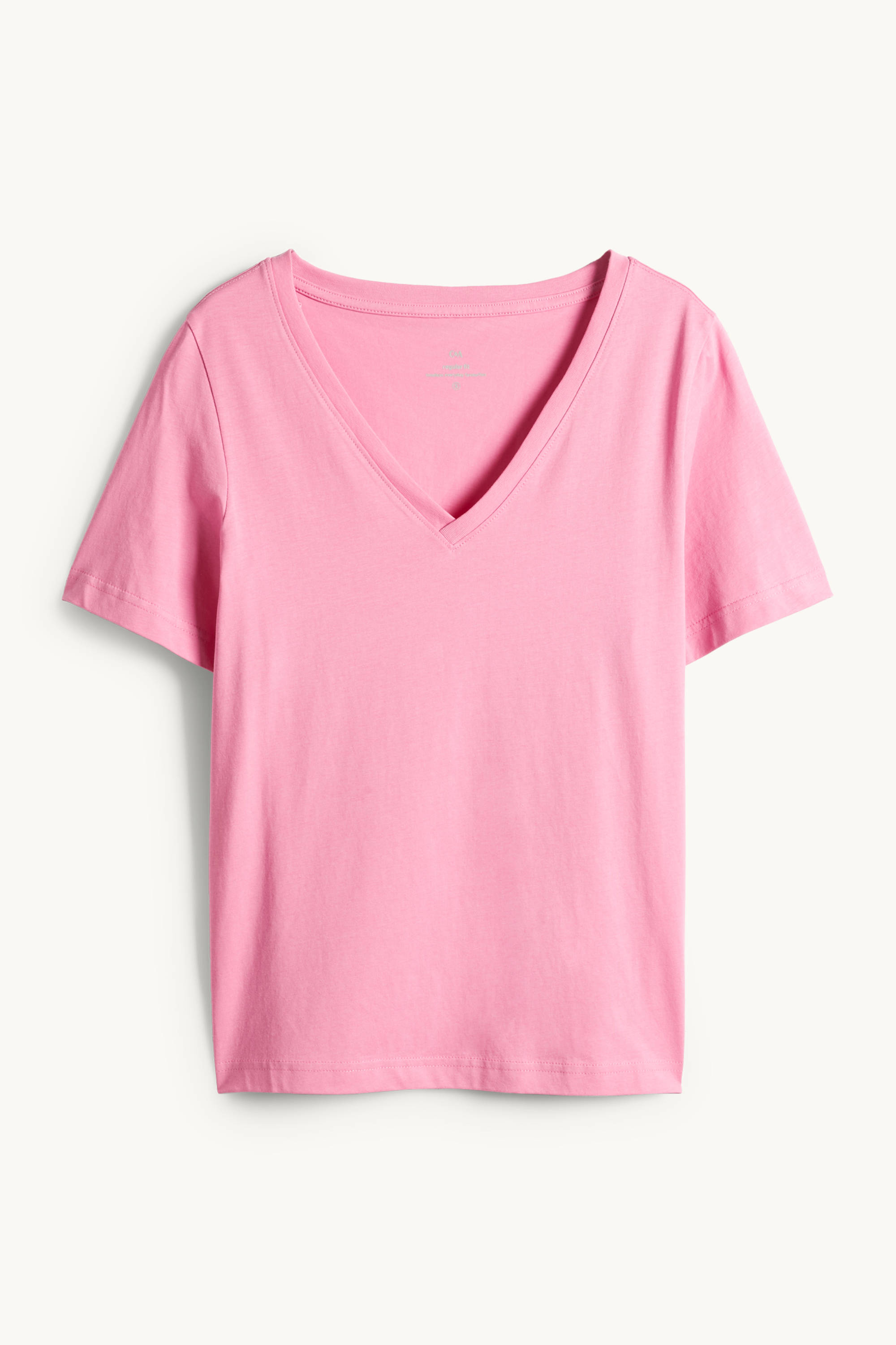 V-neck T-shirt - regular fit pink