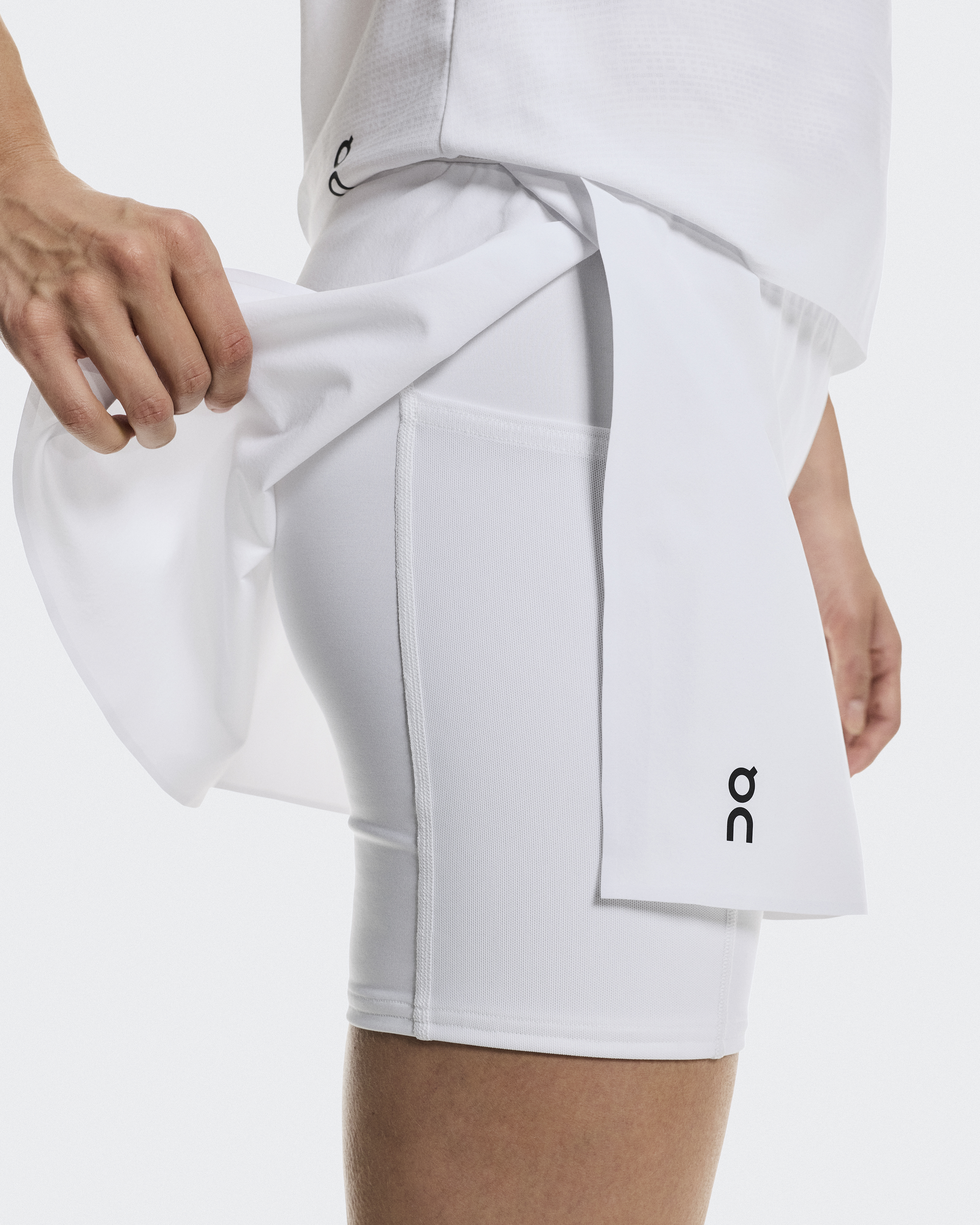 Court Skirt Split - White