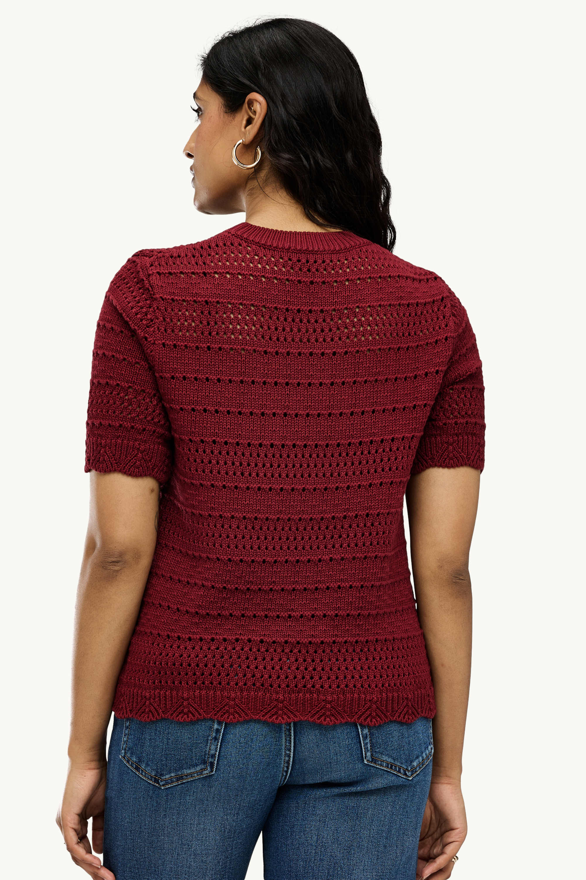 Jumper - short sleeve bordeaux