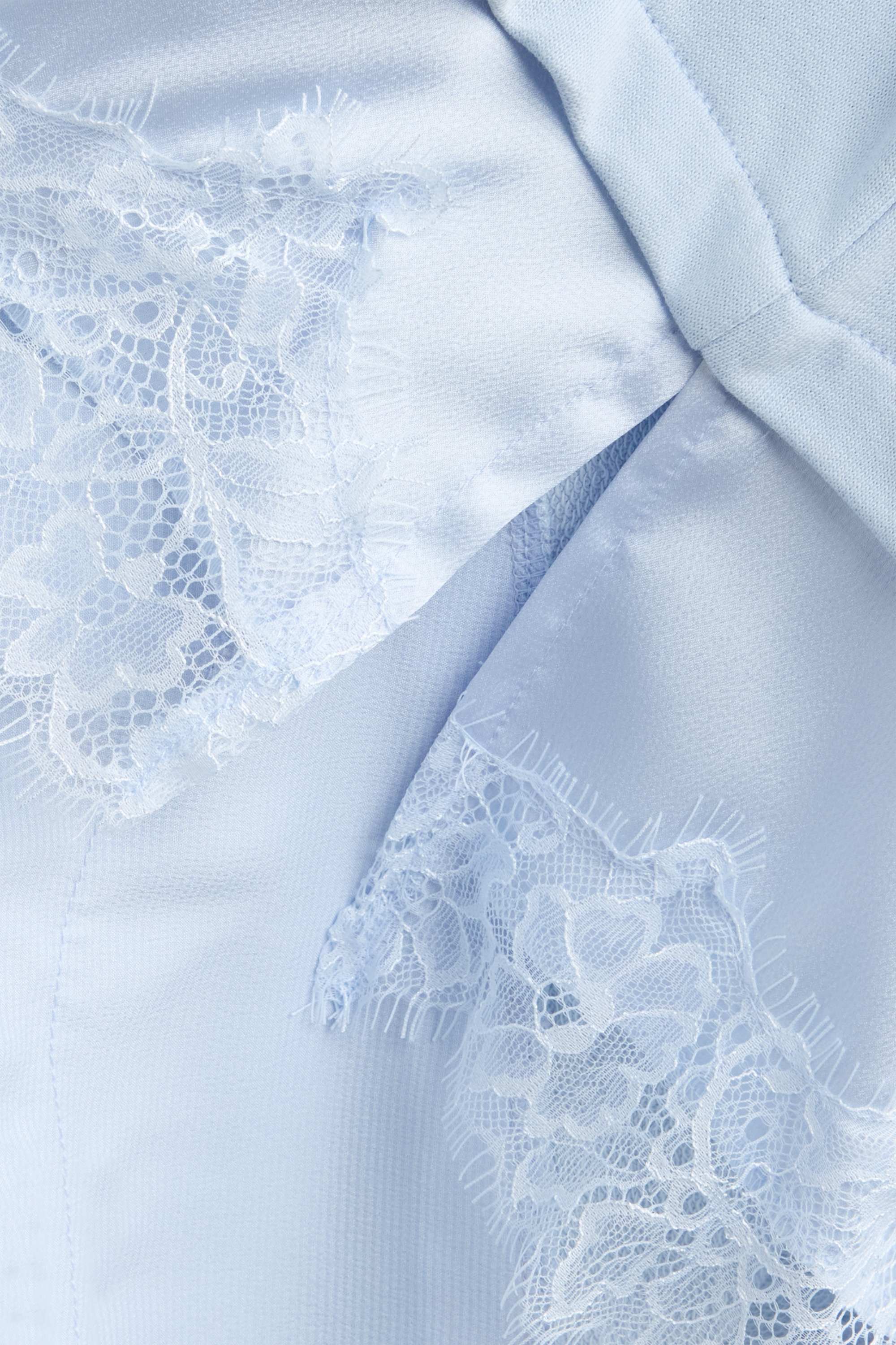 Sweatshirt - 2-in-1 look light blue
