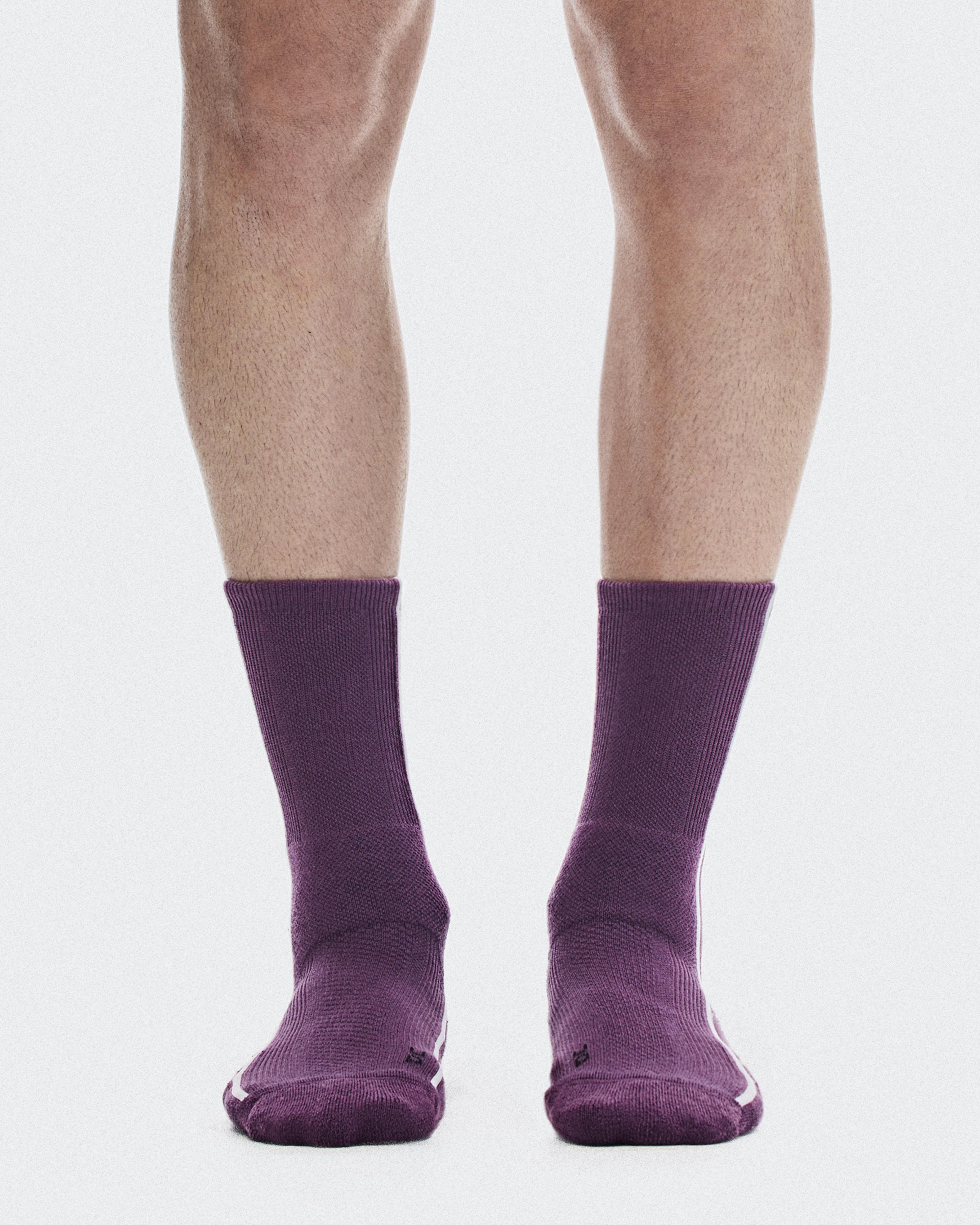 Court Sock High - Cassis | White