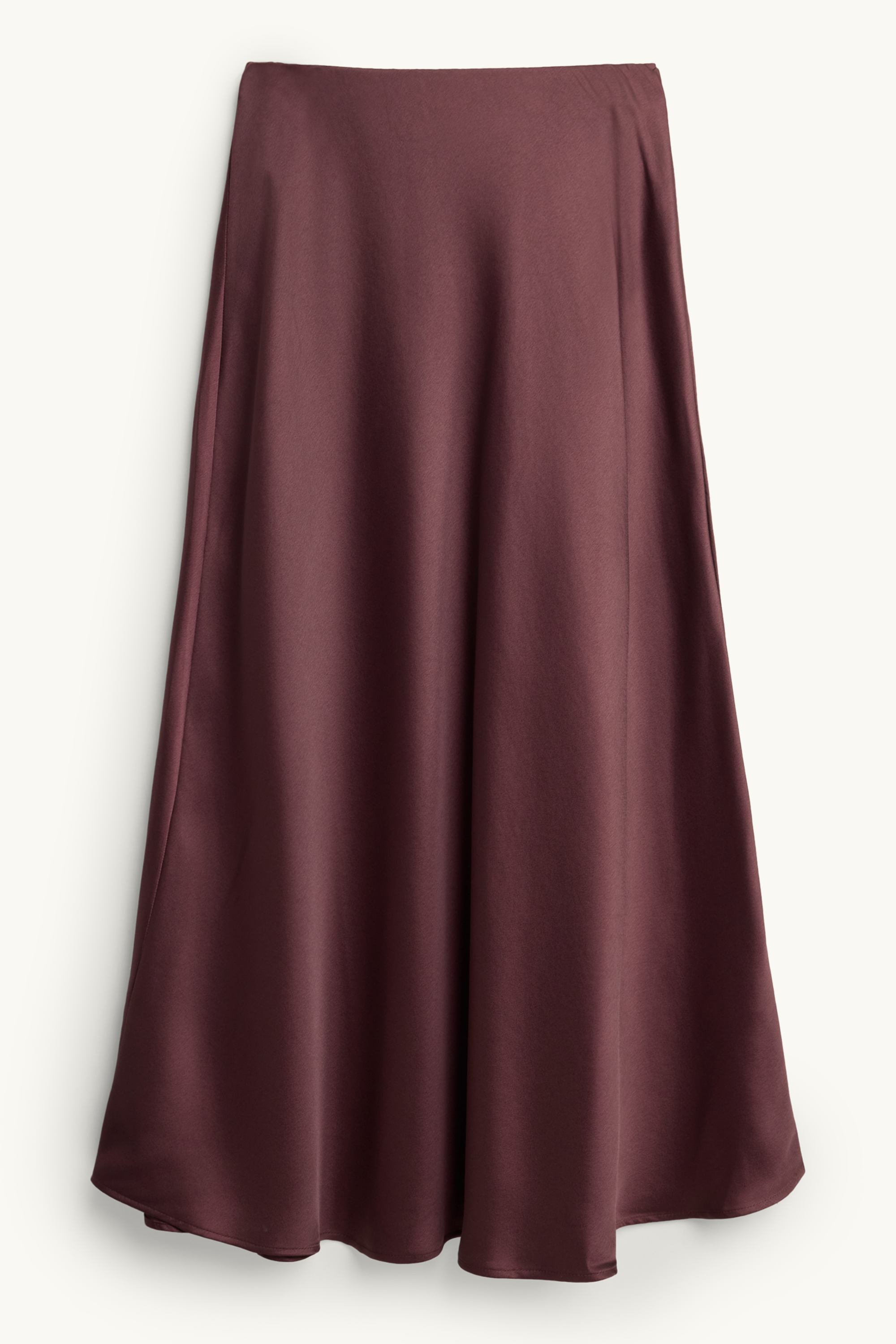 Satin skirt bordeaux
