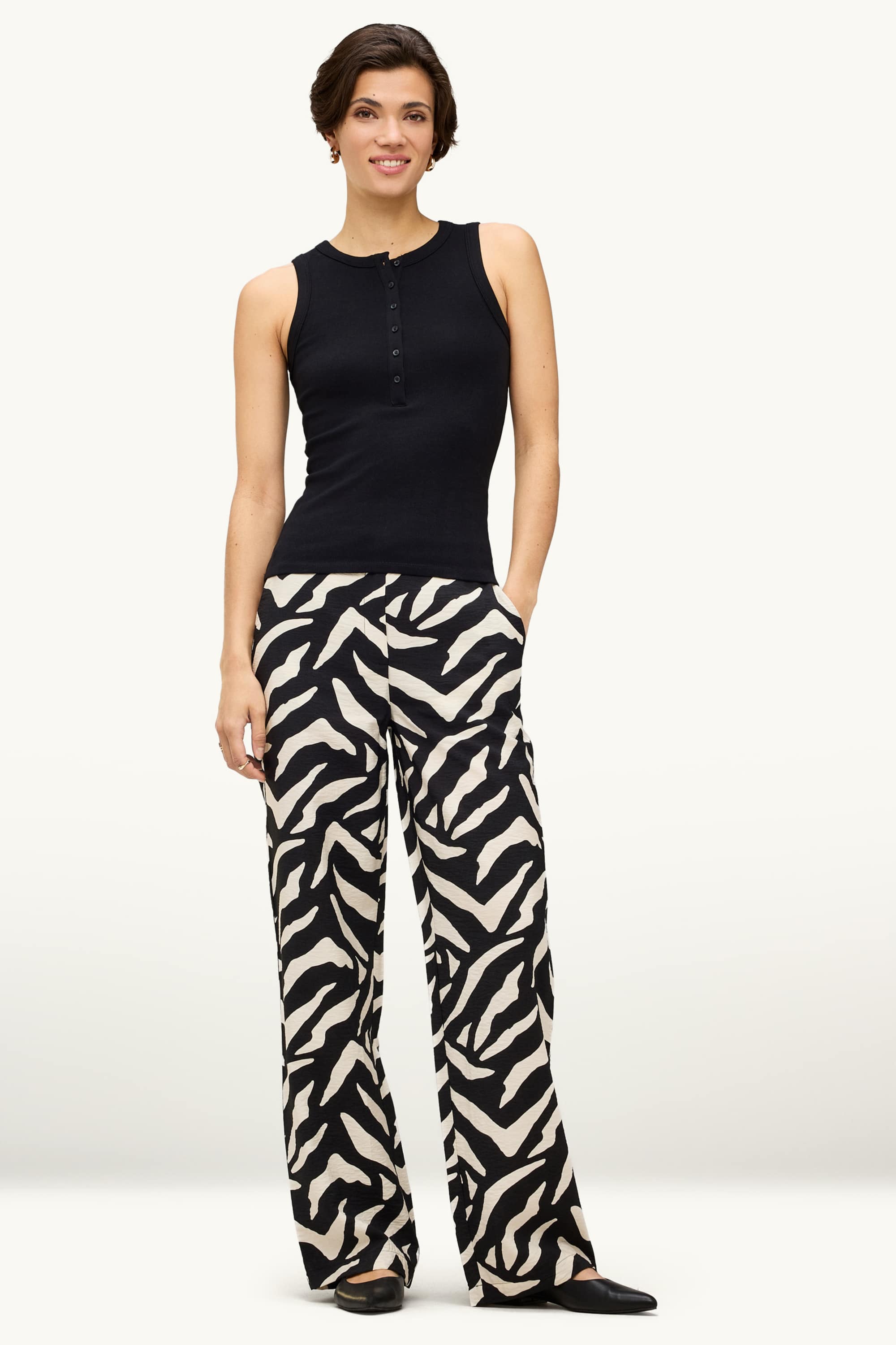 Top - ribbed black