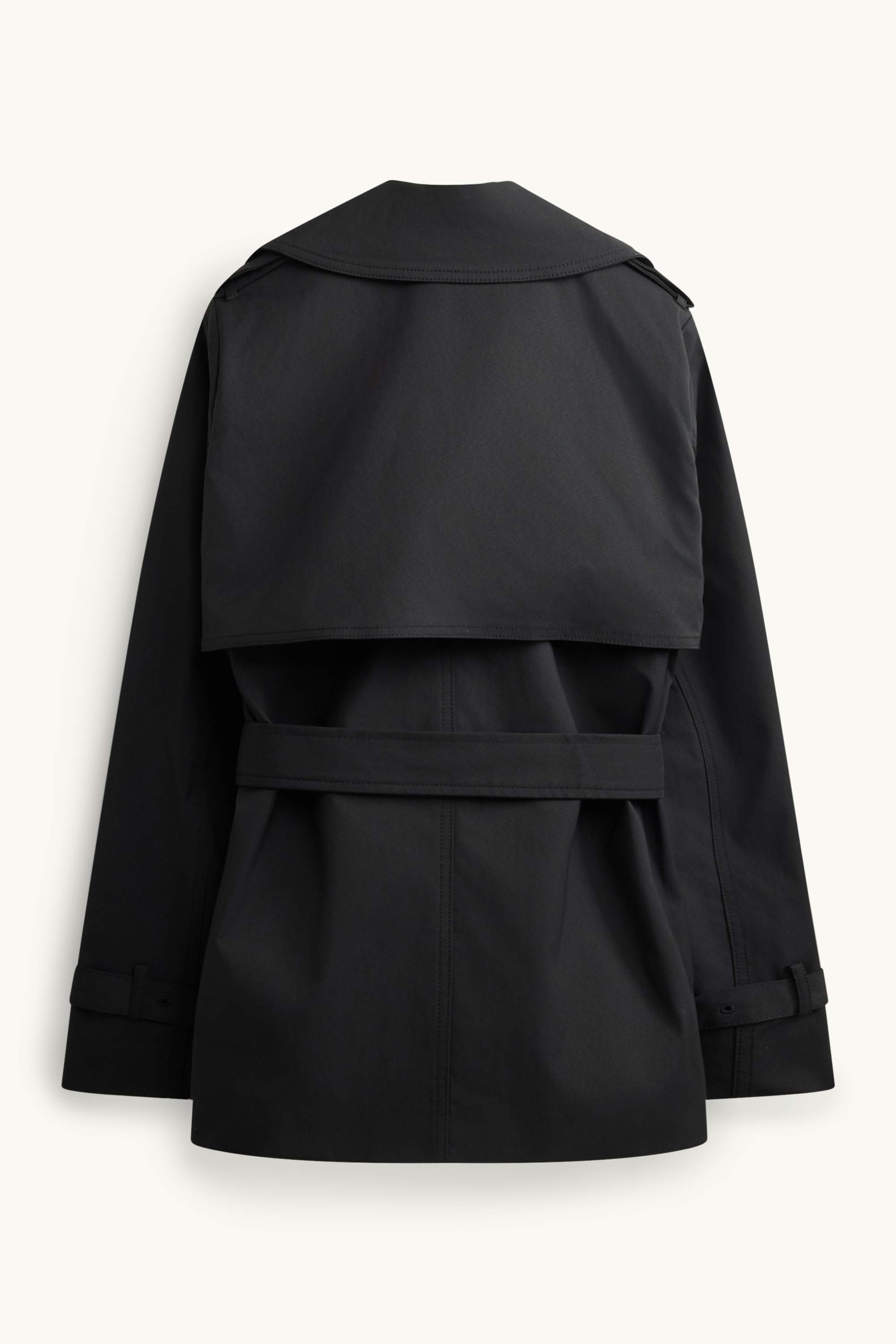 Trench coat - water-repellent black