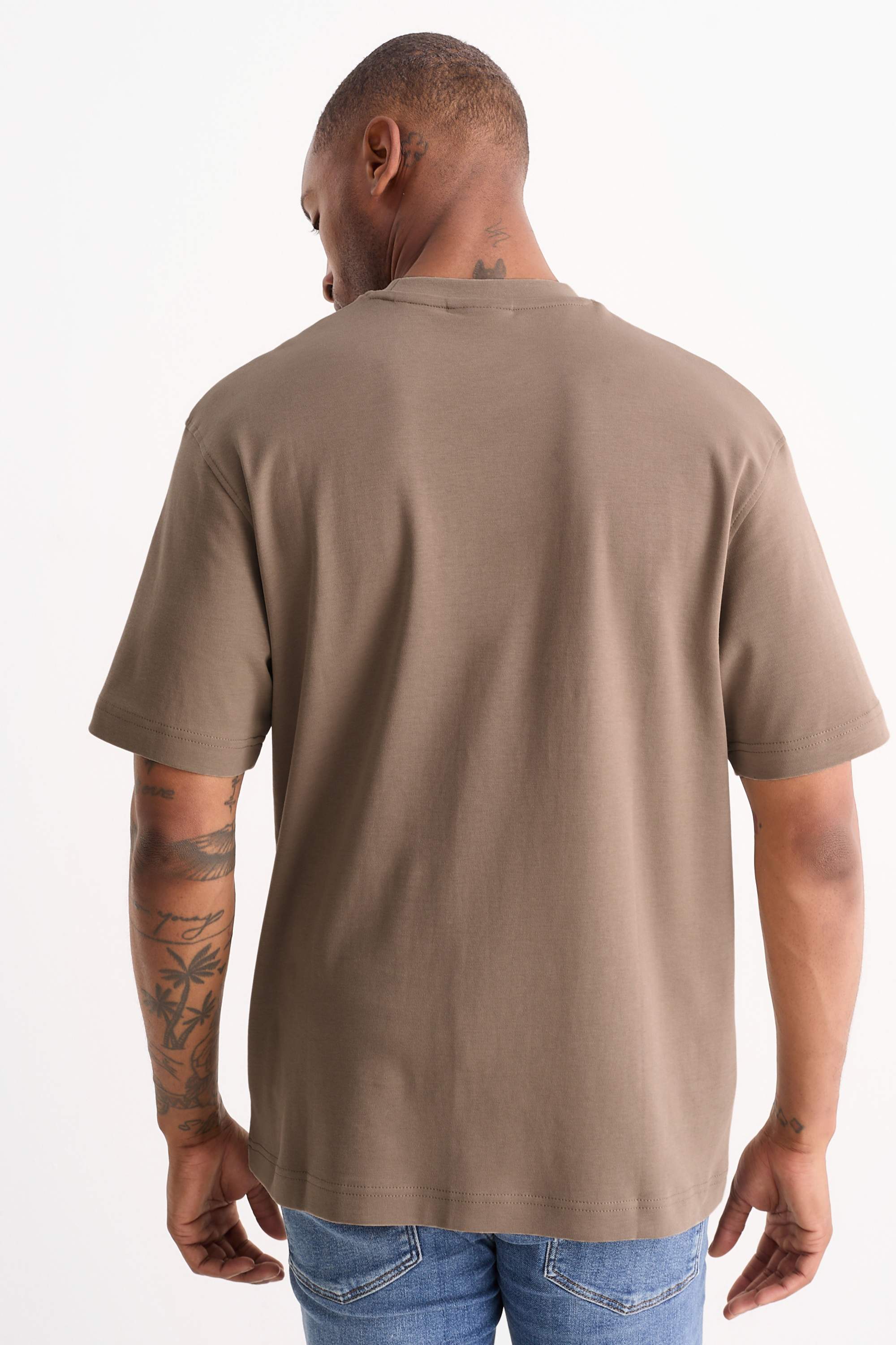 T-shirt - relaxed fit taupe