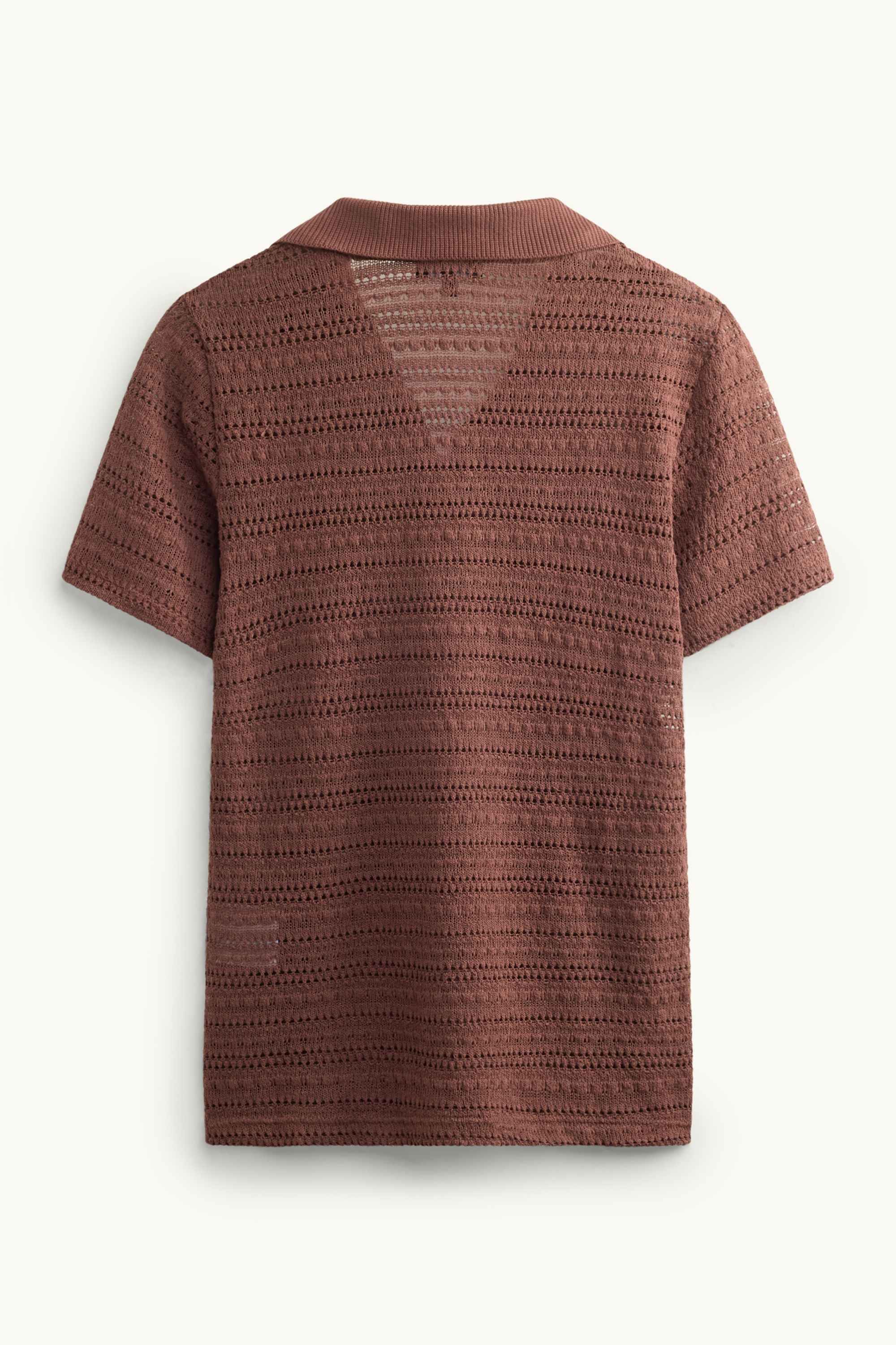 Polo shirt - regular fit brown