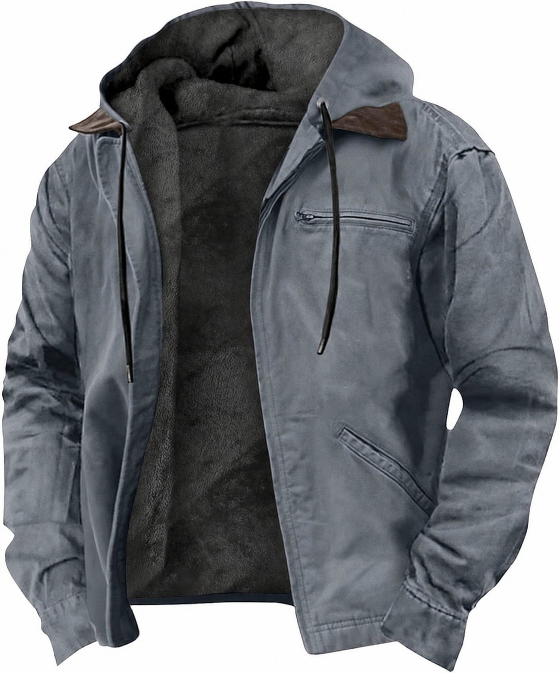 TNF-Giacca invernale con cappuccio pesante 2026 Cappotti foderati in sherpa in pile caldo ed elegante con tasche