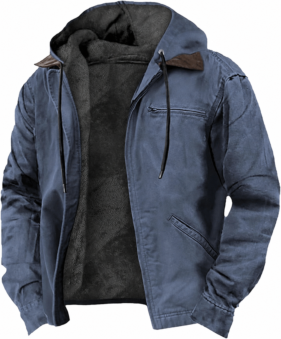 TNF-Giacca invernale con cappuccio pesante 2026 Cappotti foderati in sherpa in pile caldo ed elegante con tasche