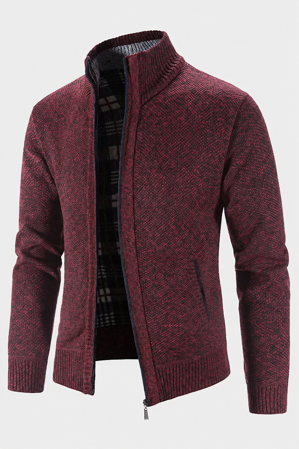 TNF-Maglione in cashmere denso di media lunghezza da uomo