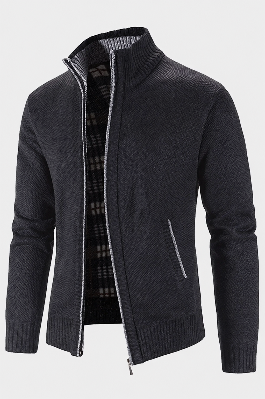 TNF-Maglione in cashmere denso di media lunghezza da uomo