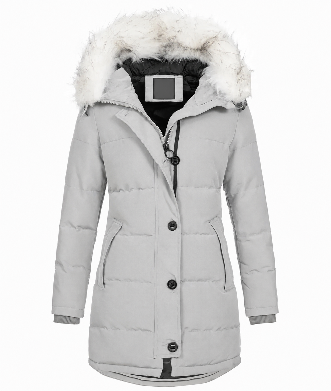 2026 TNF- Parka Donna Fashion con Collo in Pelliccia