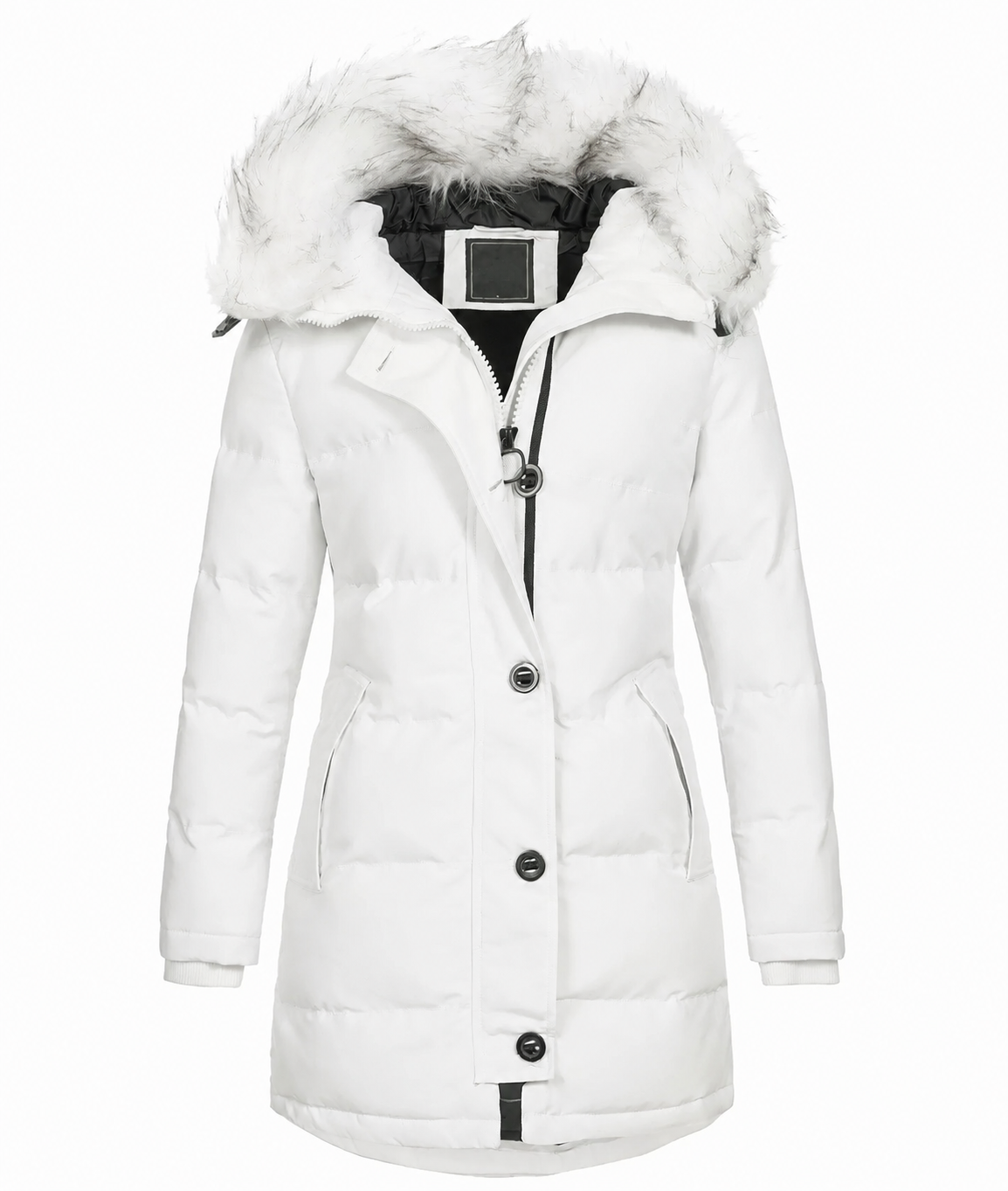 2026 TNF- Parka Donna Fashion con Collo in Pelliccia