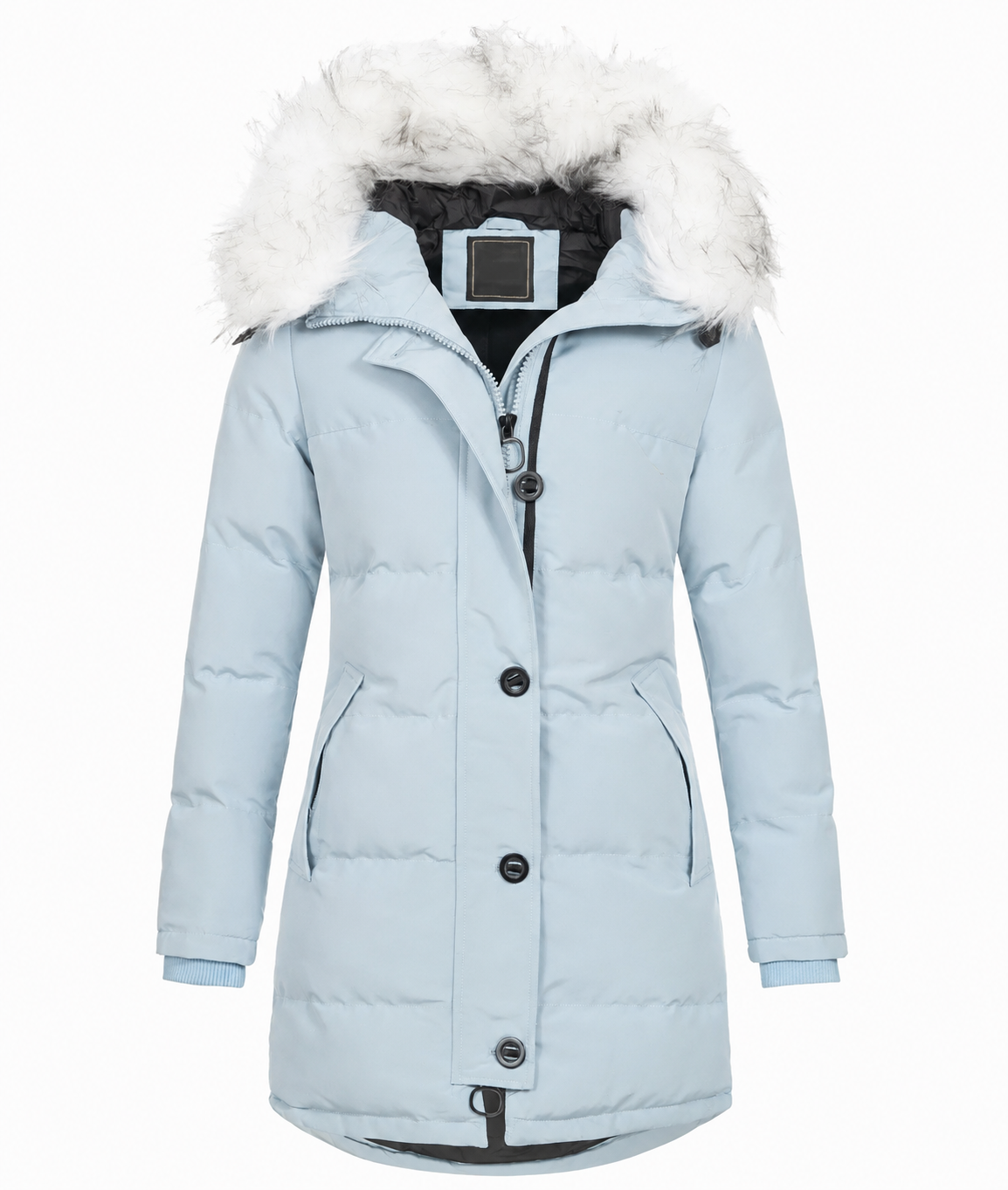 2026 TNF- Parka Donna Fashion con Collo in Pelliccia