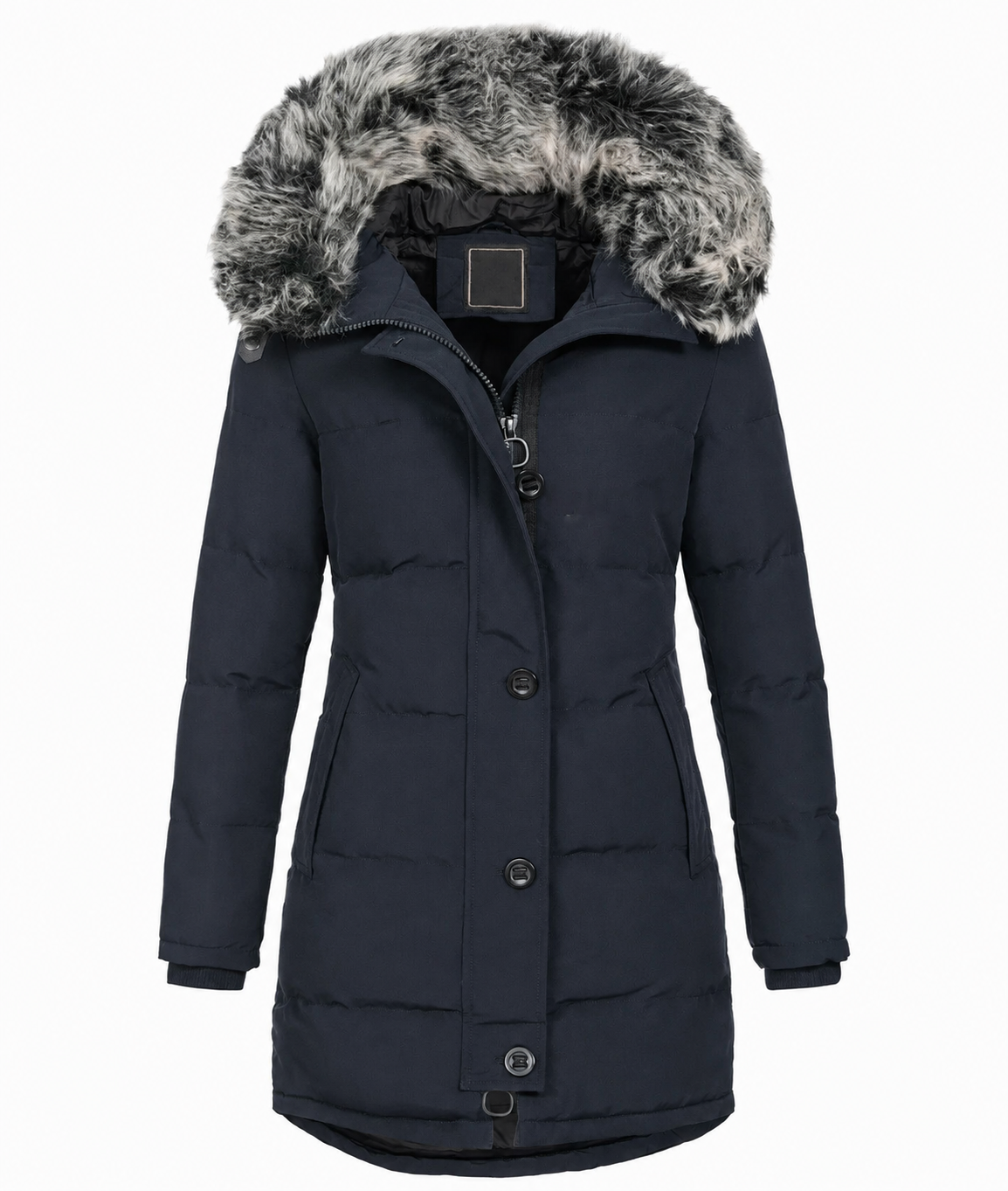 2026 TNF- Parka Donna Fashion con Collo in Pelliccia