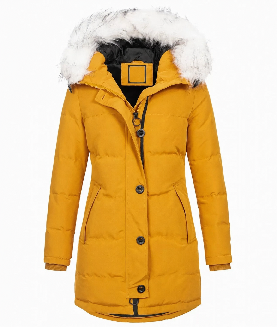 2026 TNF- Parka Donna Fashion con Collo in Pelliccia