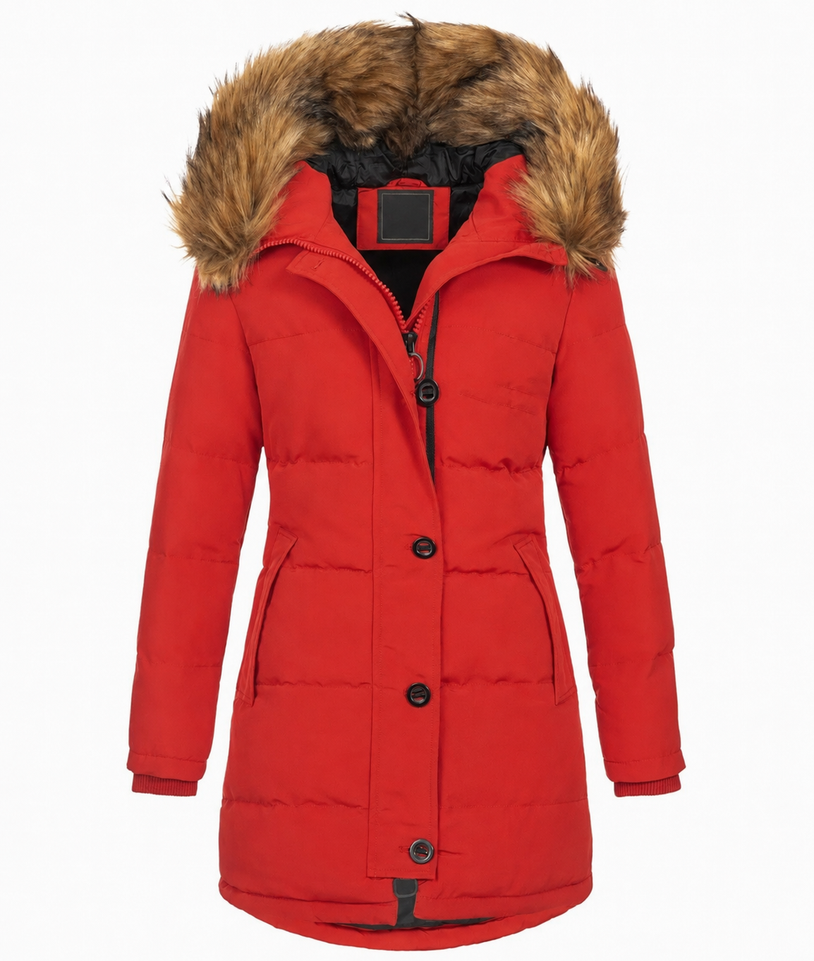2026 TNF- Parka Donna Fashion con Collo in Pelliccia