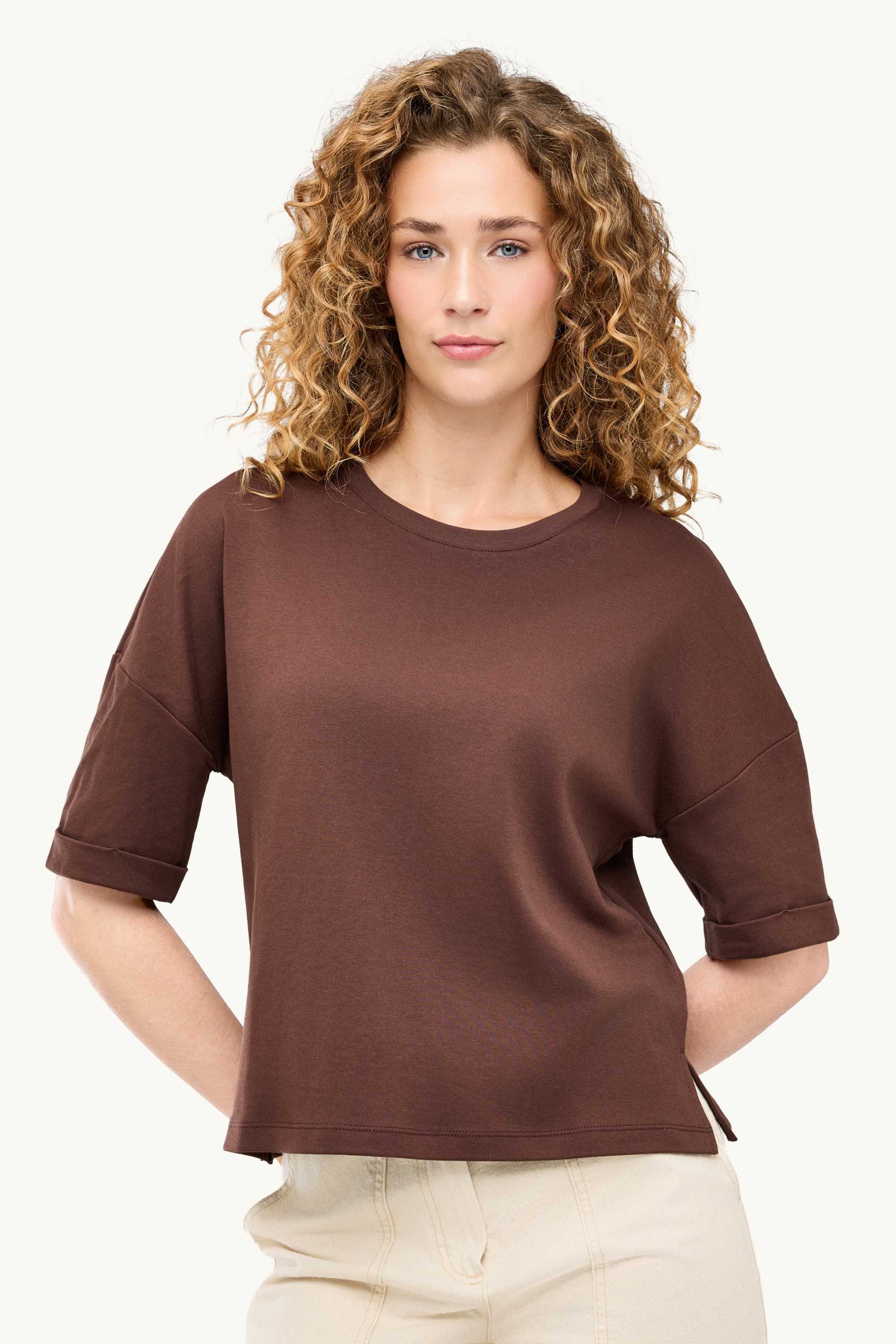 T-shirt - relaxed fit brown