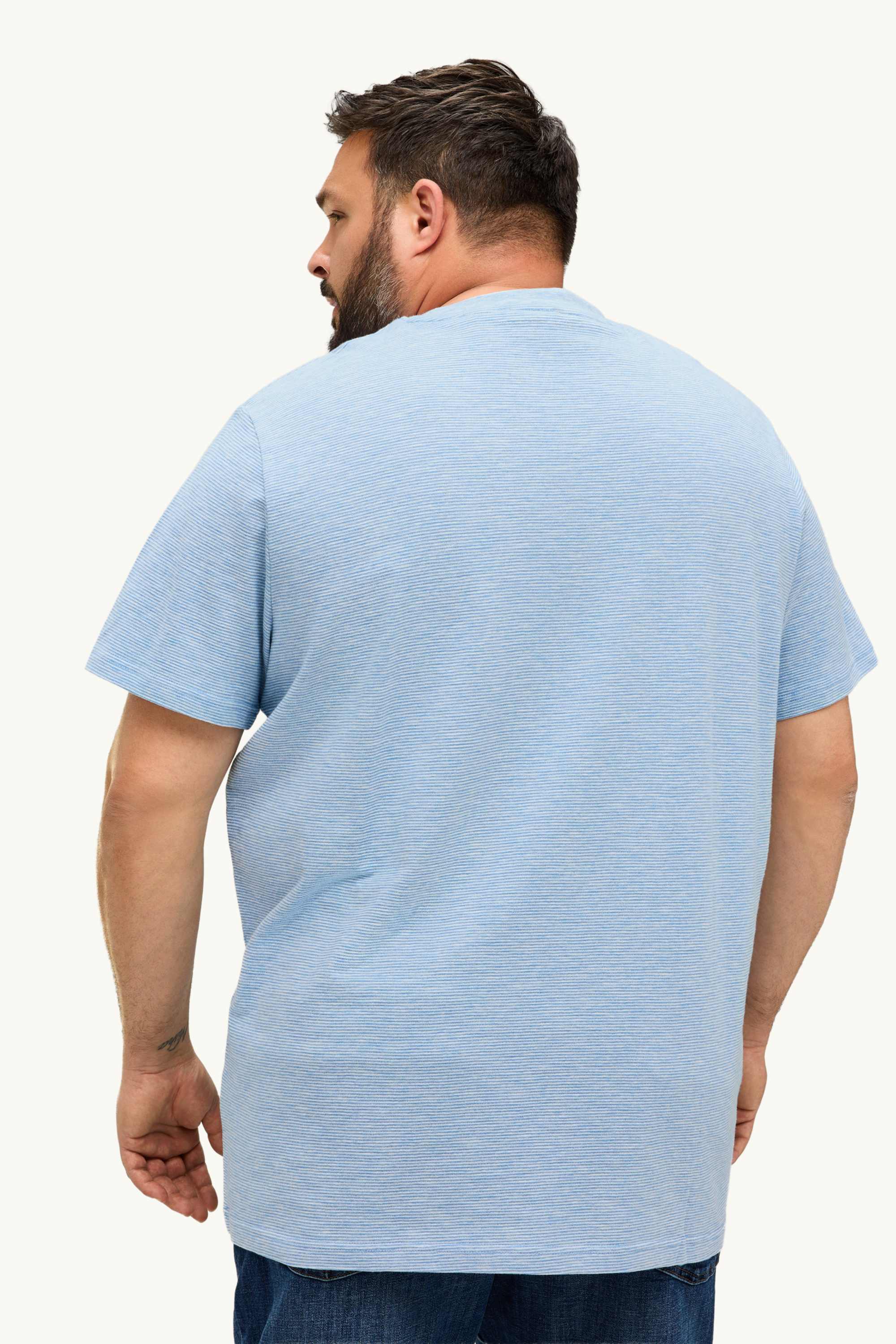 T-shirt - regular fit - striped blue