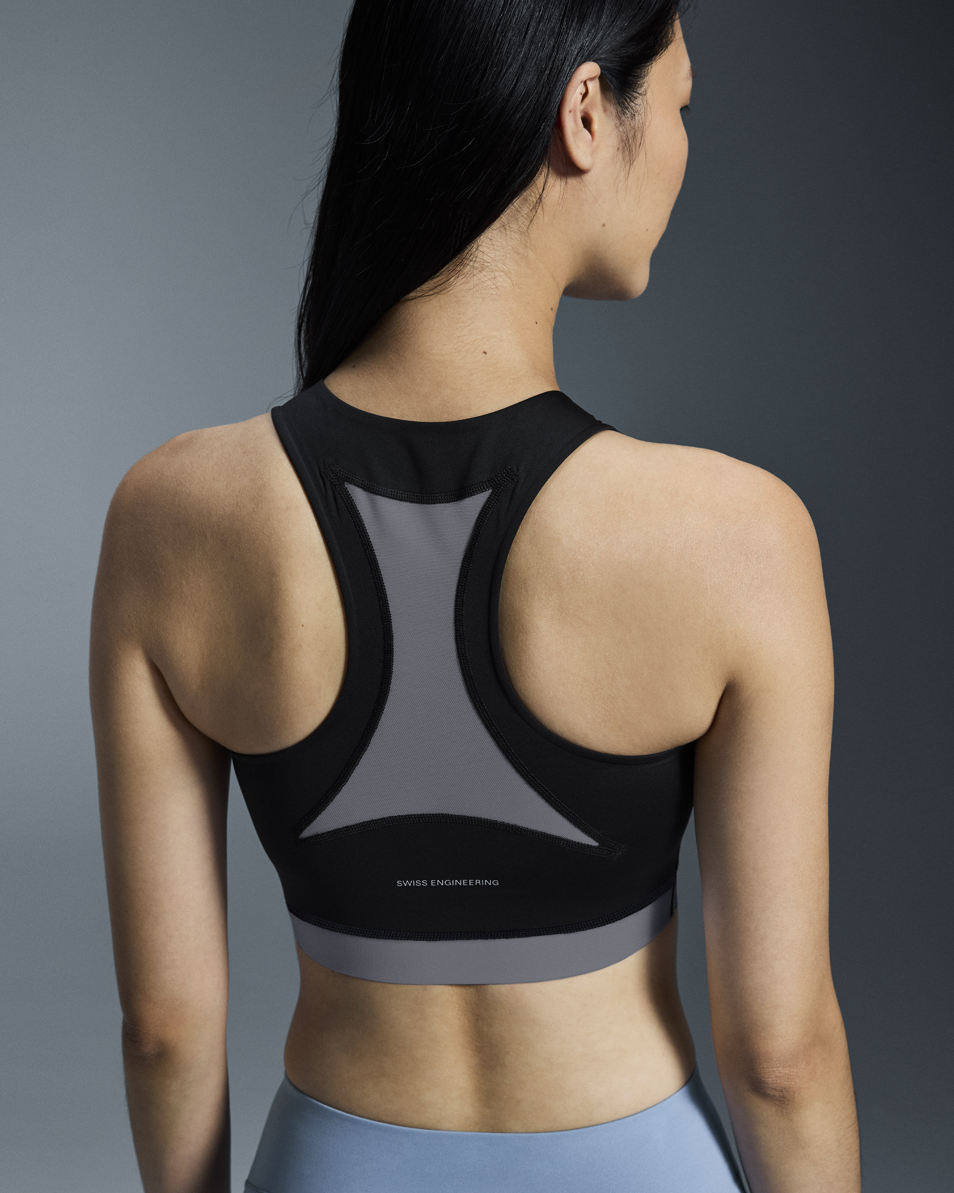 Train 2-in-1 Crop - Black