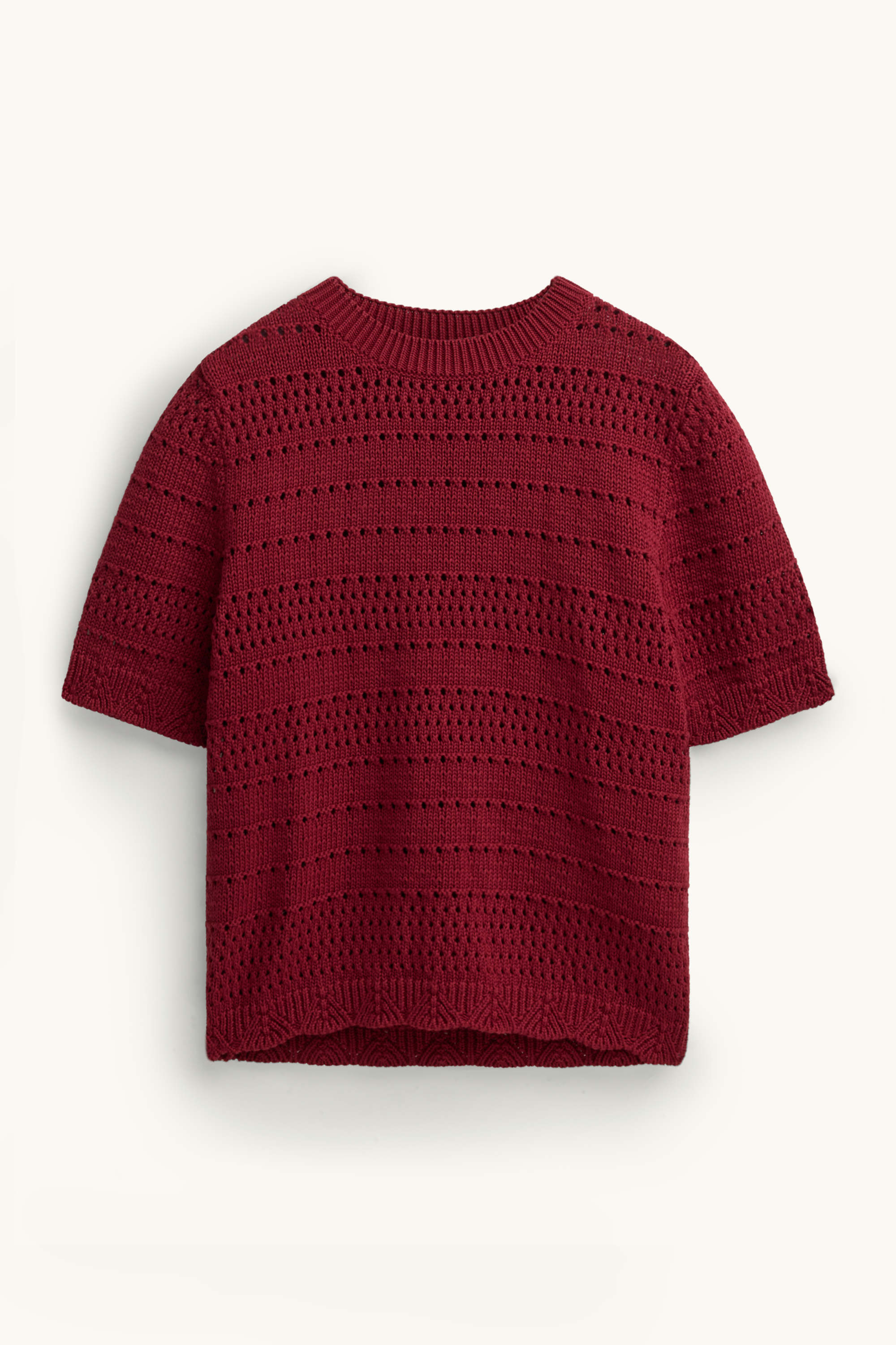 Jumper - short sleeve bordeaux