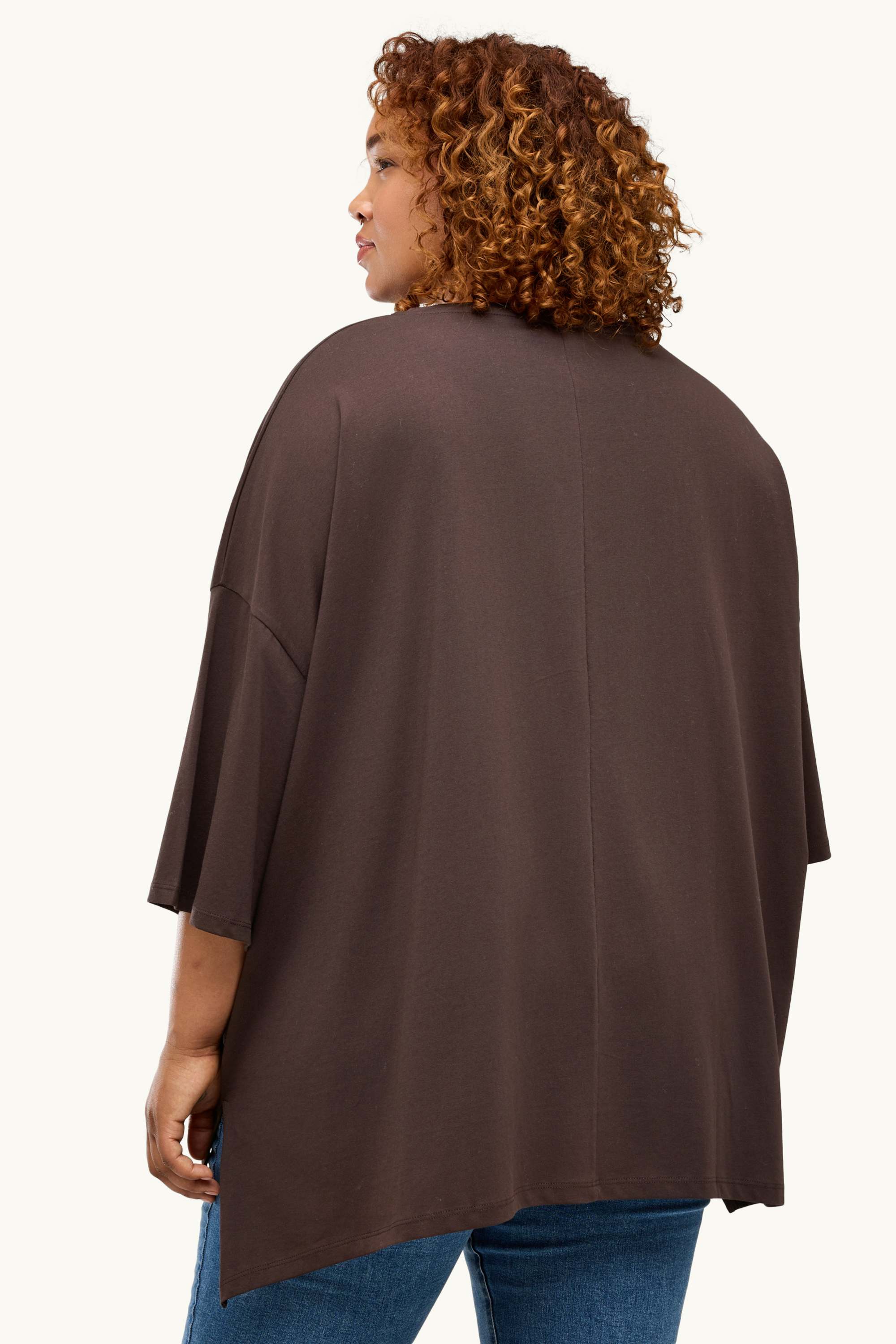 T-shirt - regular fit dark brown