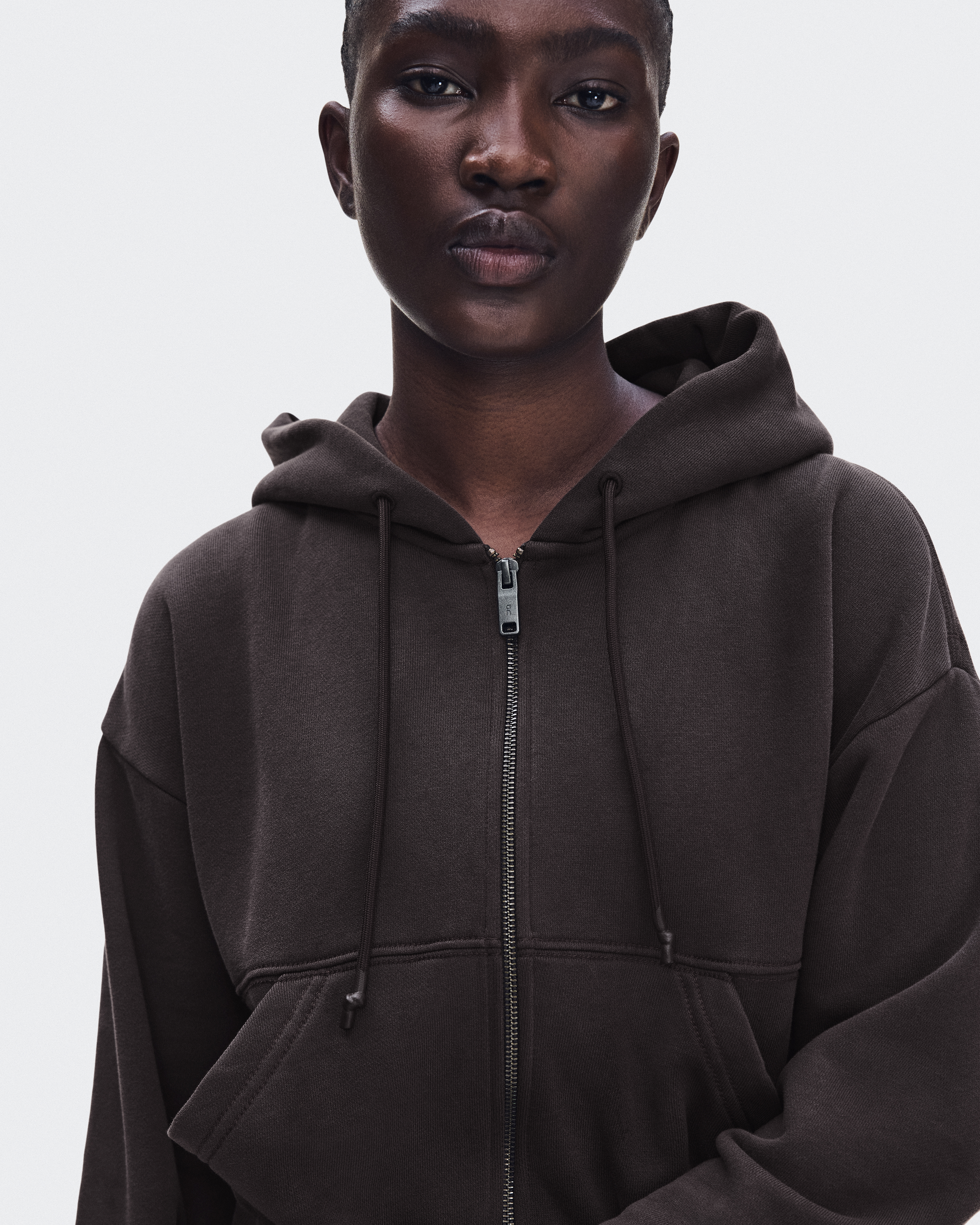 Club Collective Full Zip Hoodie FKA - Espresso