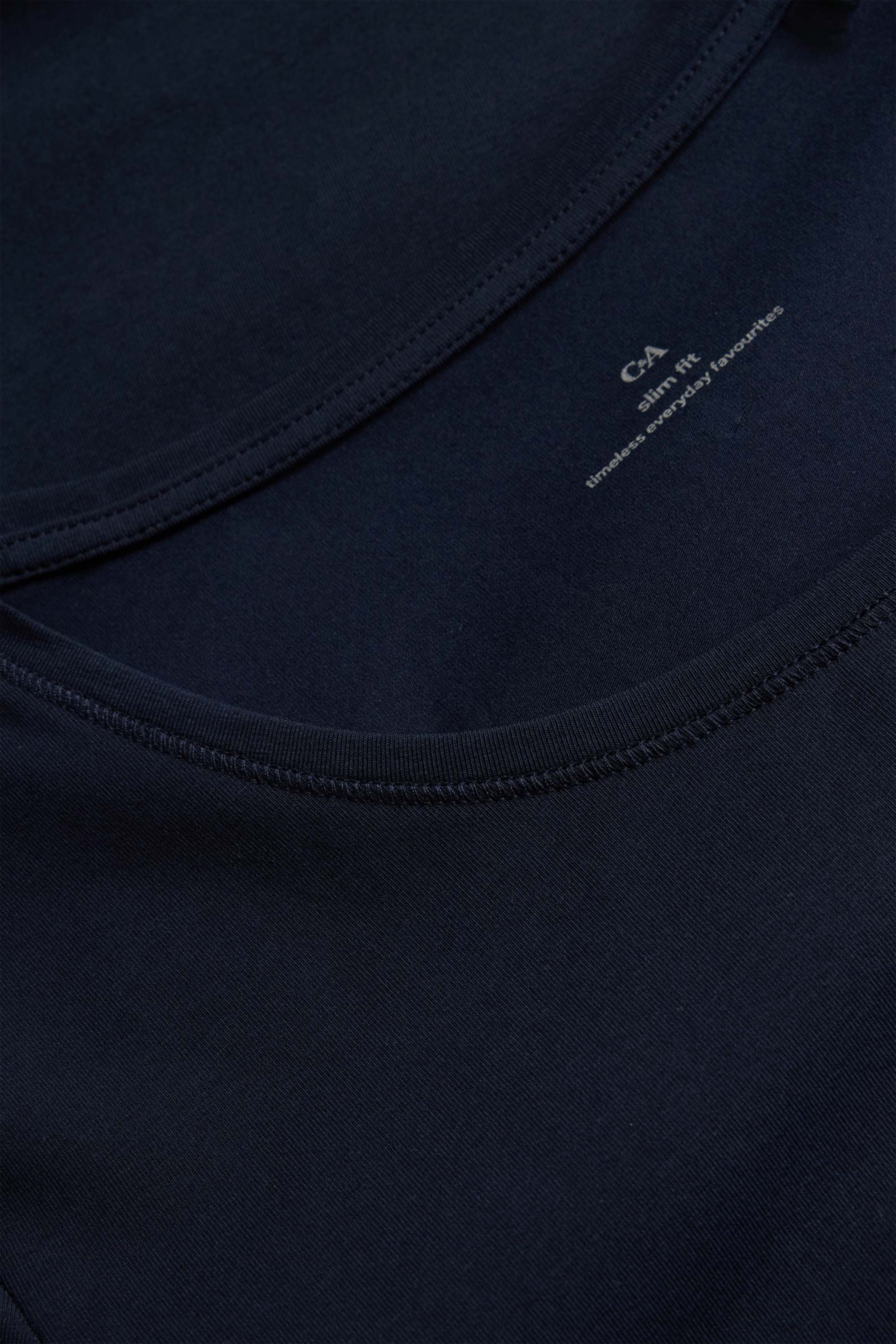 T-shirt - slim fit dark blue
