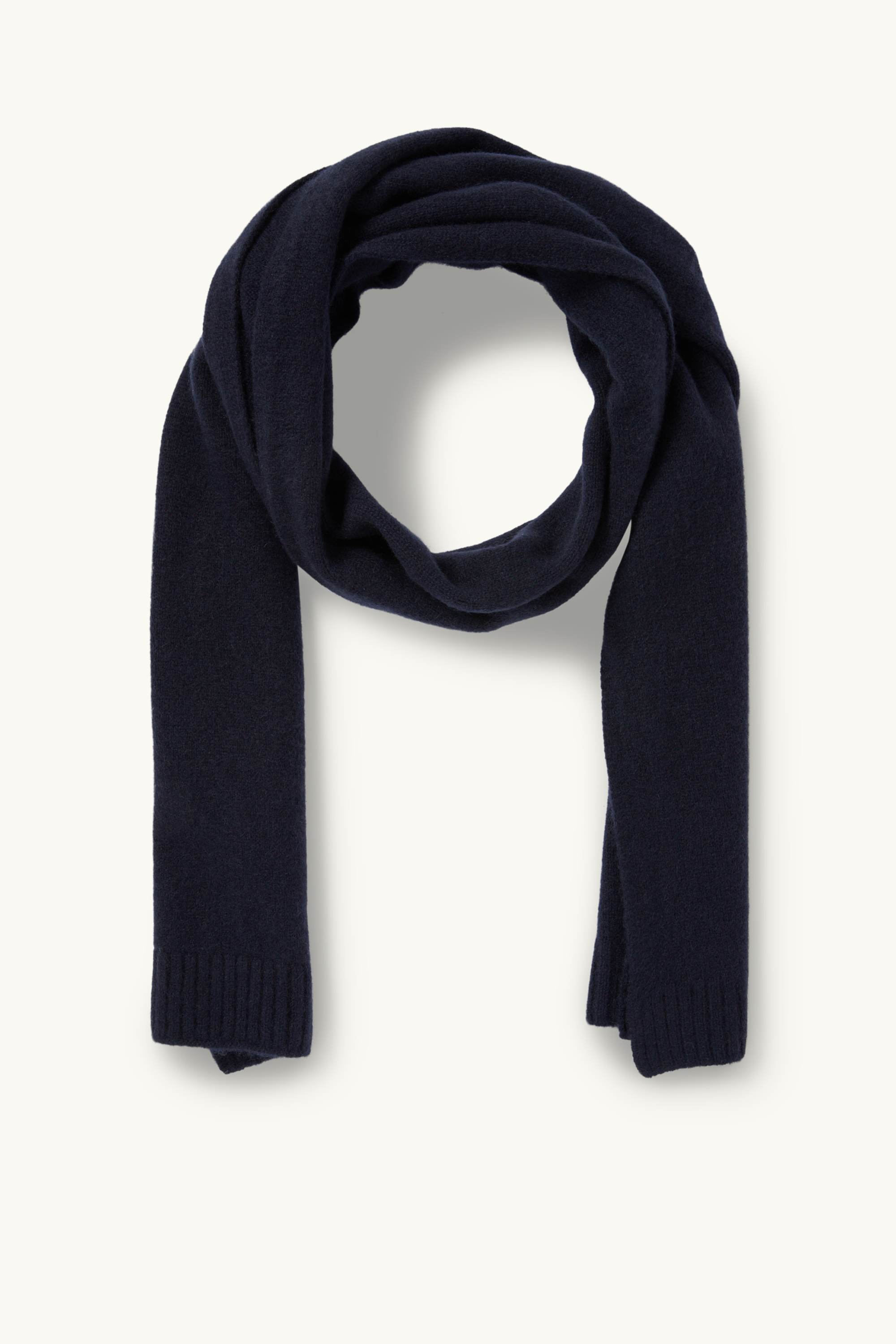 Cashmere scarf dark blue