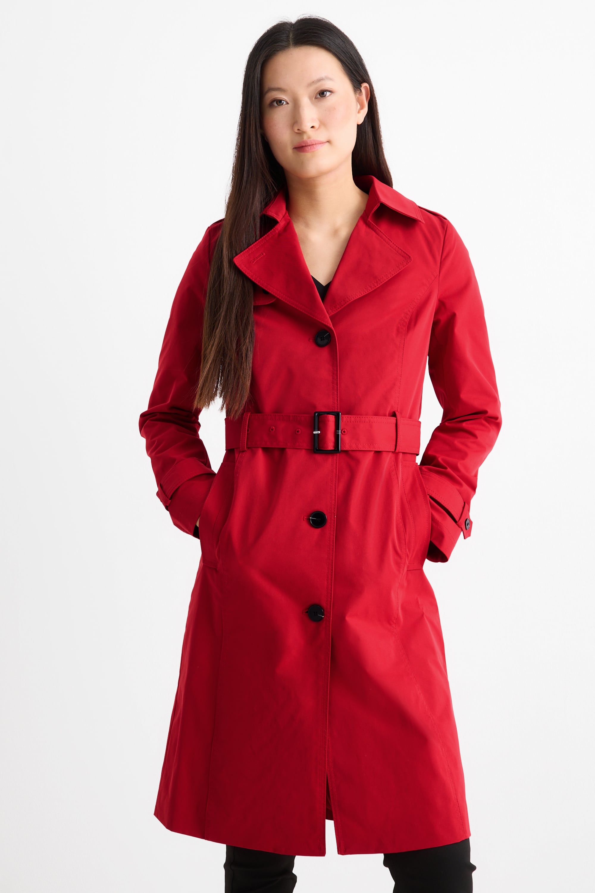 Trench coat red
