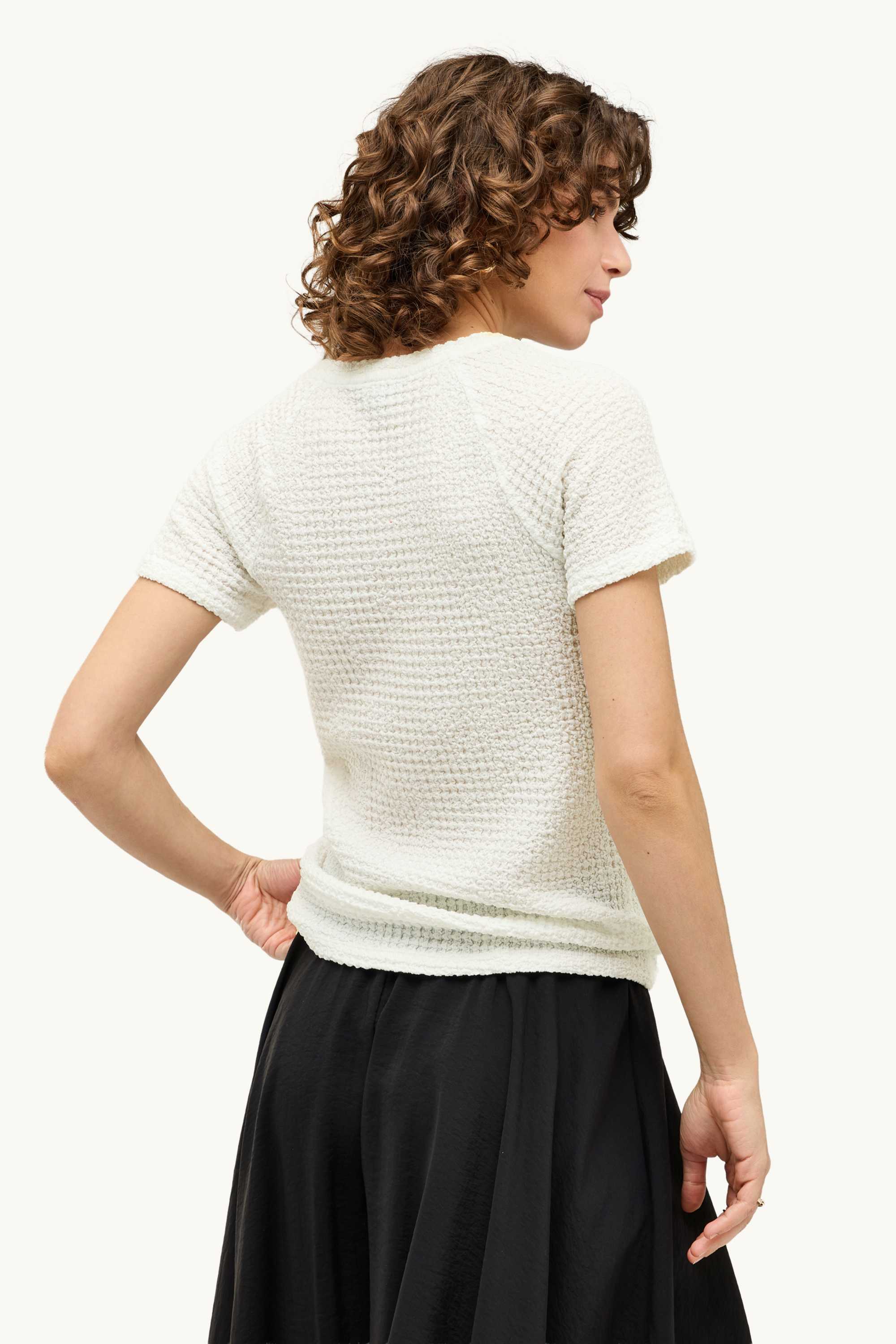 T-shirt - regular fit creme