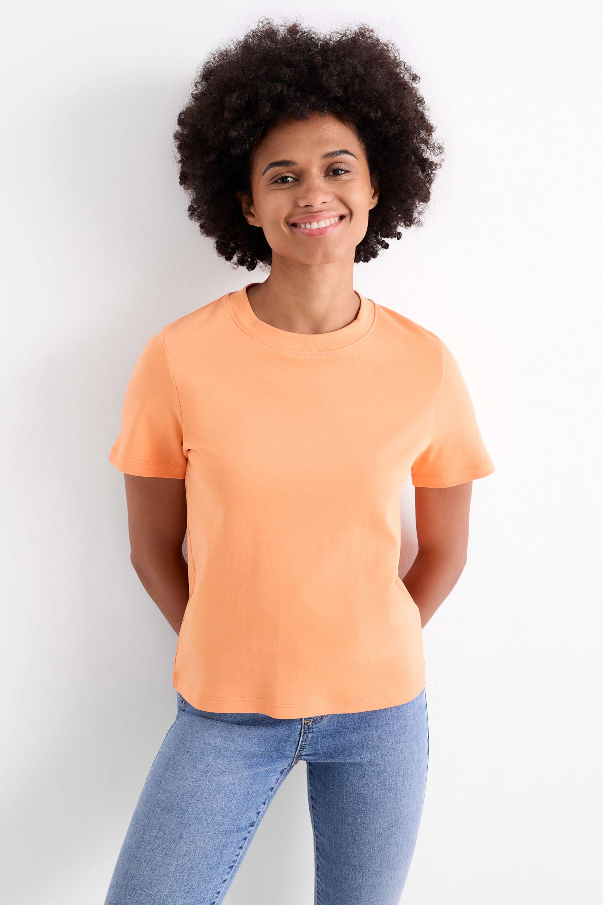 T-shirt - slim fit orange (22)