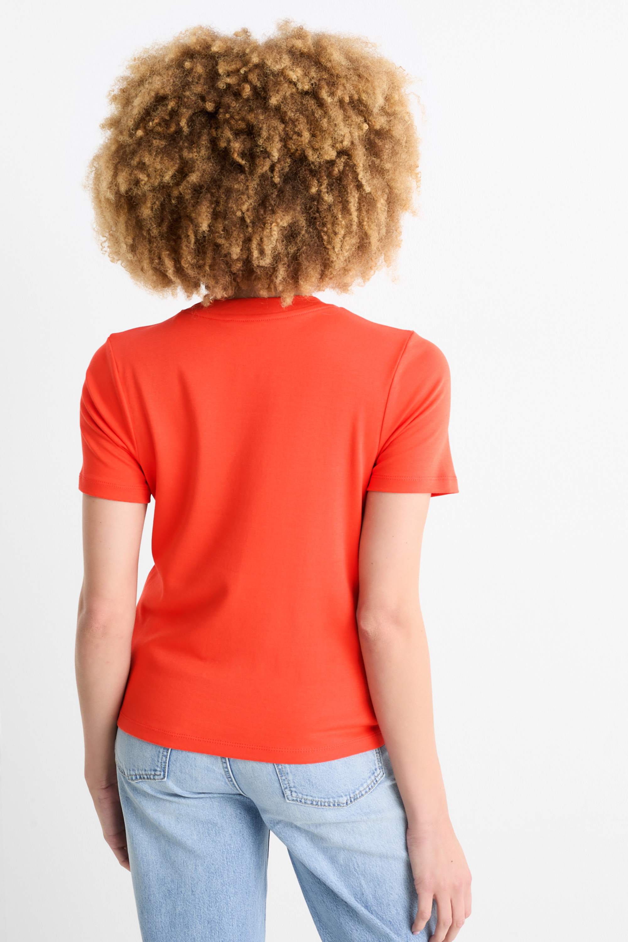 T-shirt - slim fit orange (21)