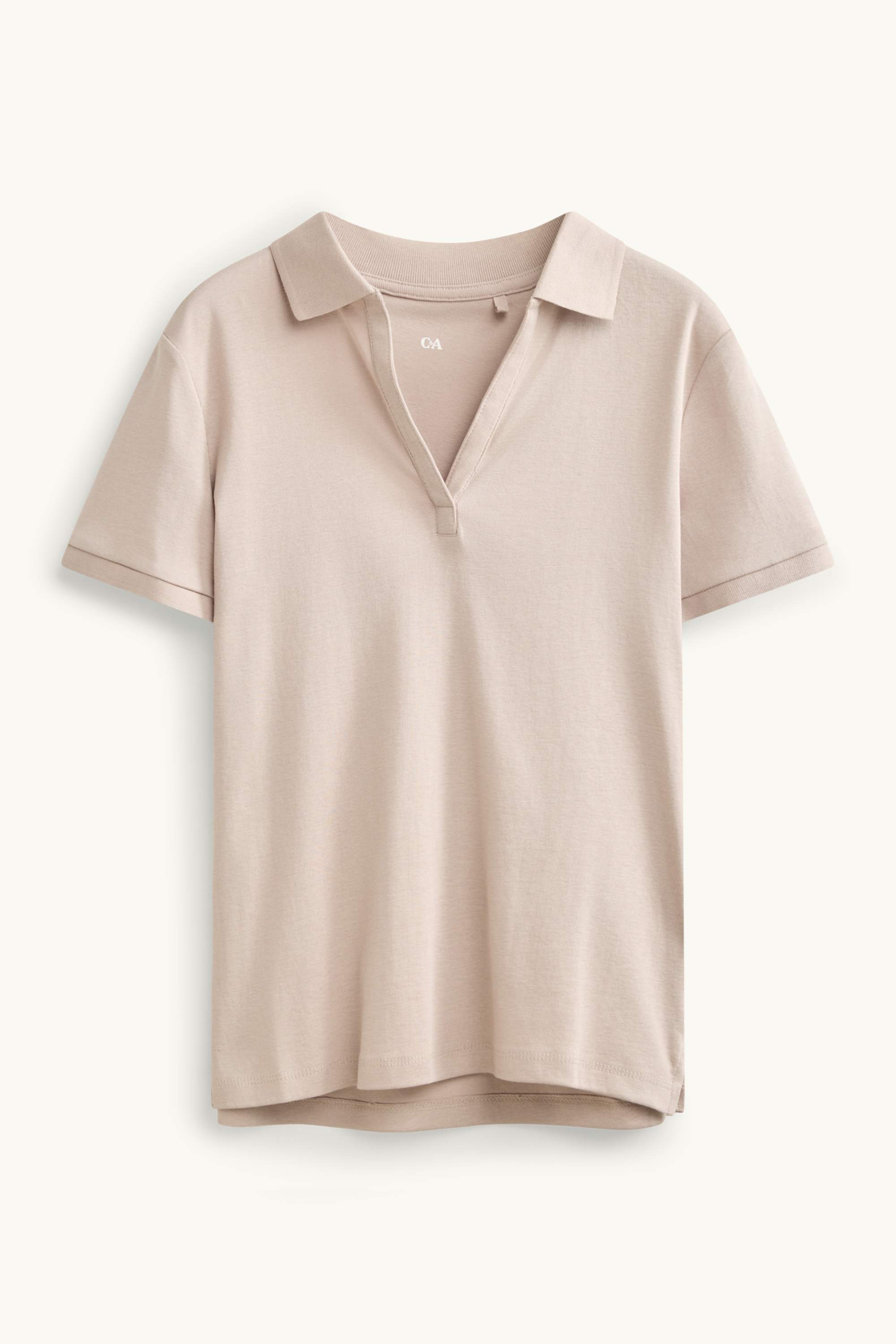 Polo shirt - regular fit beige