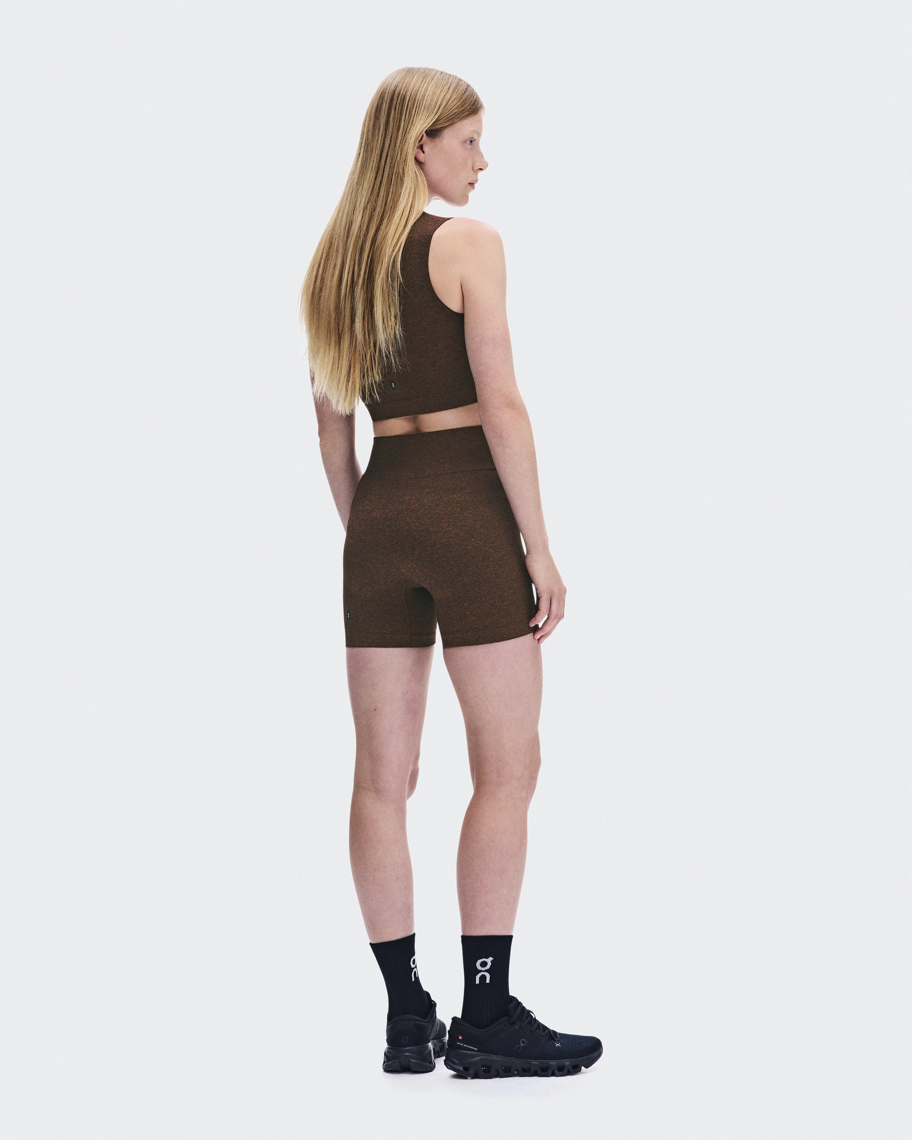 Studio Knit Shorts - Cinnamon Heather