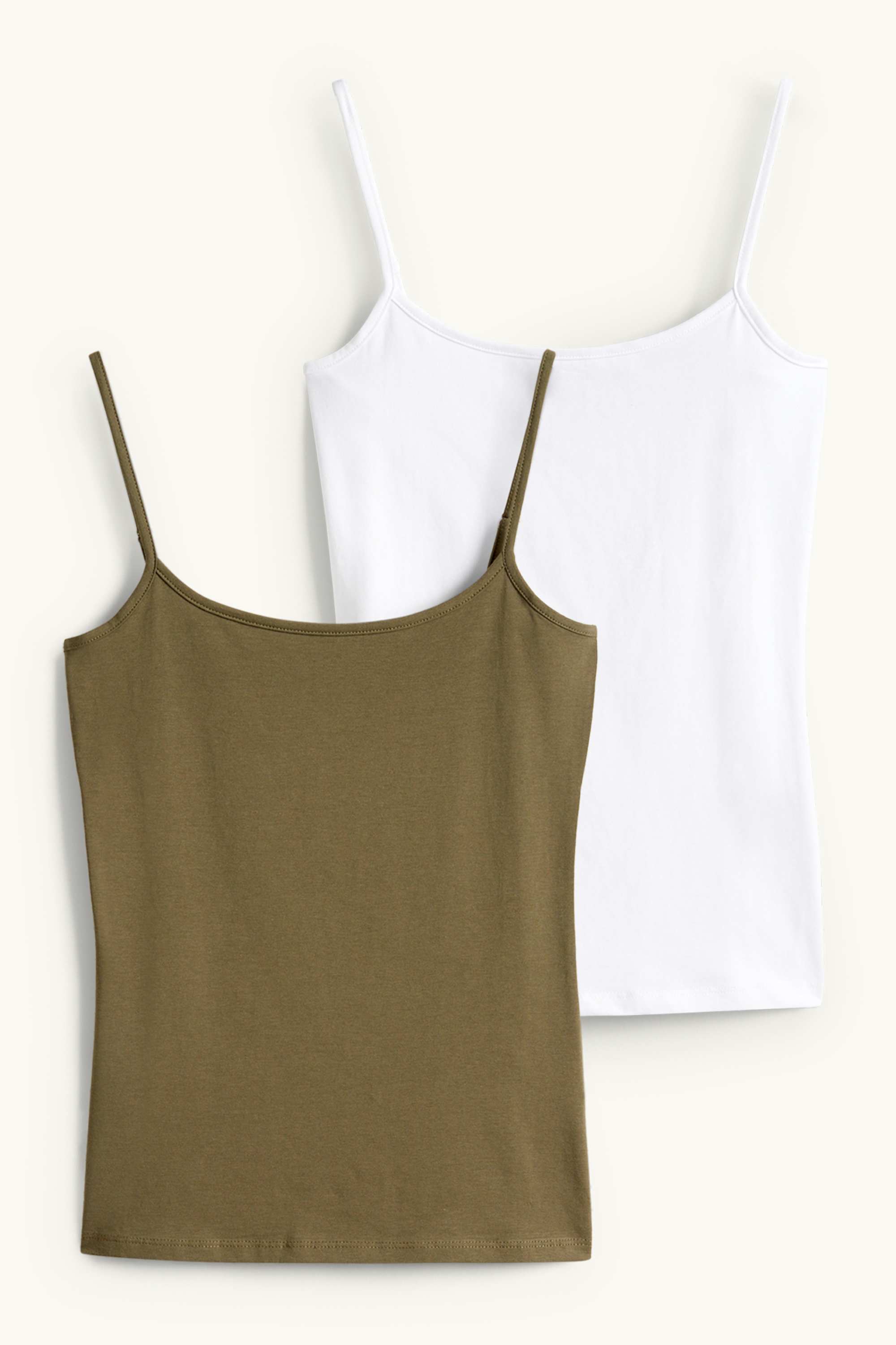 Multipack of 2 - top white / dark green