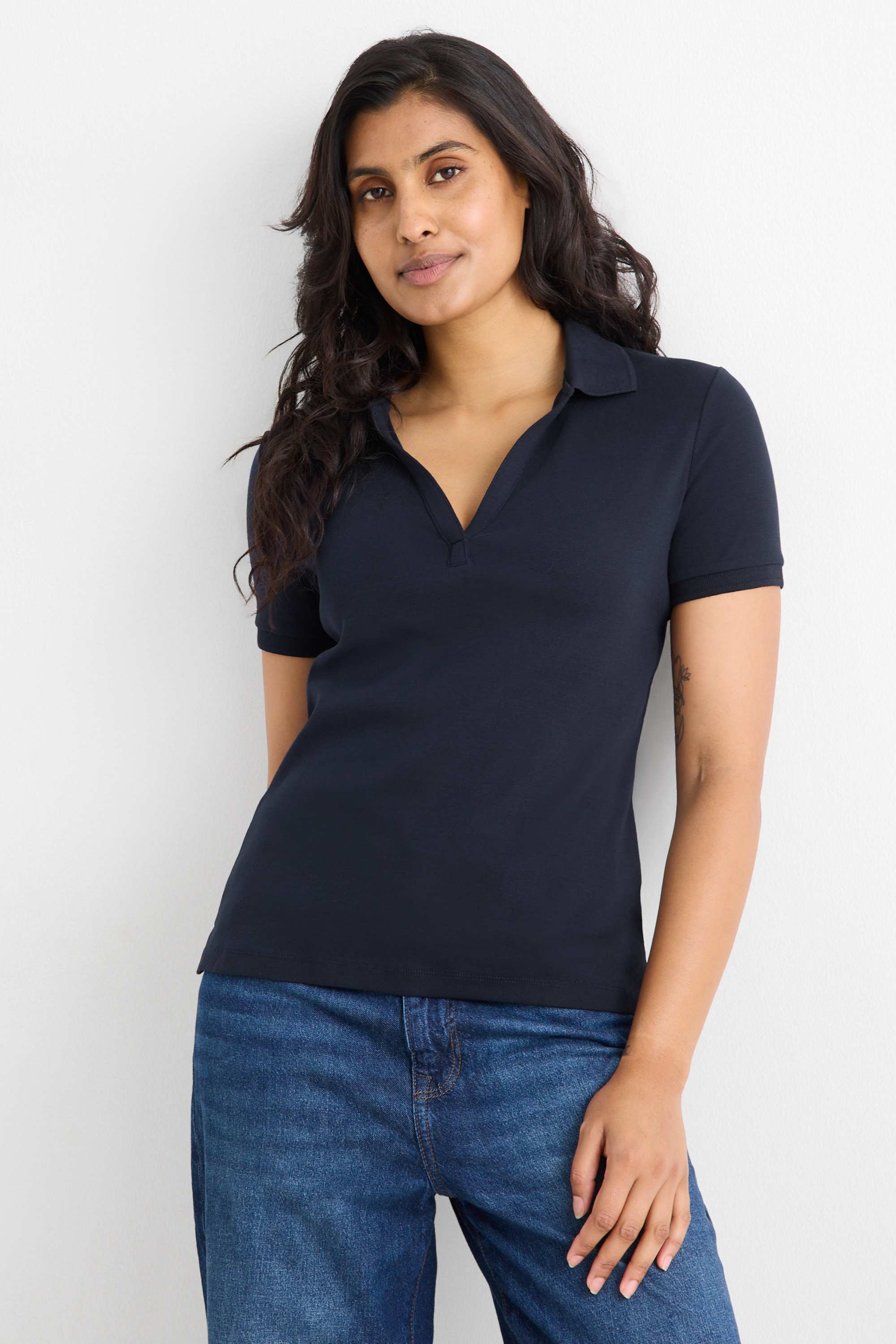 Polo shirt - regular fit dark blue