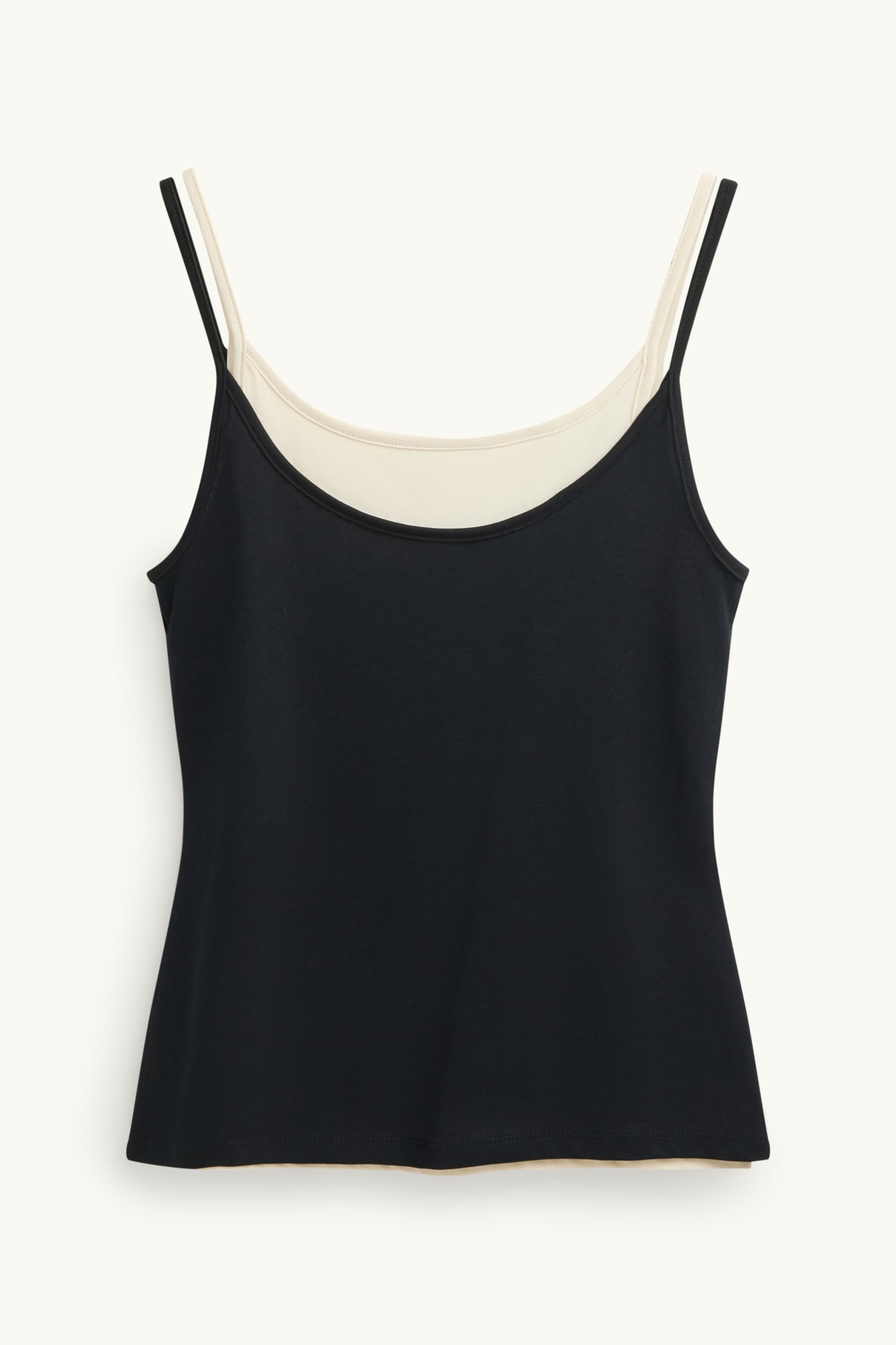Top - 2-in-1 look black
